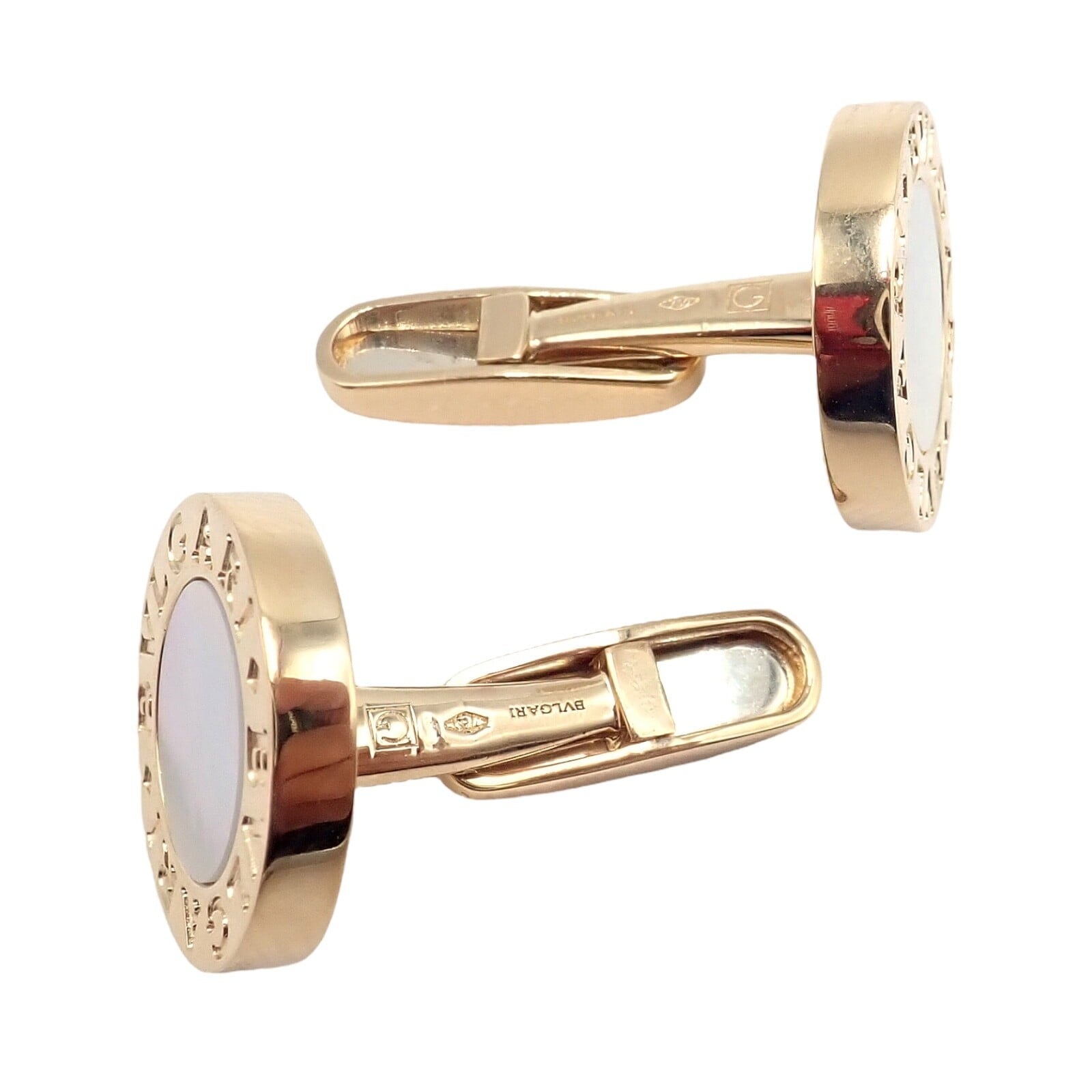 Bulgari Jewelry & Watches:Men's Jewelry:Cufflinks Authentic! Bvlgari Bulgari 18k Yellow Gold Multicenter Cufflink Kit Set