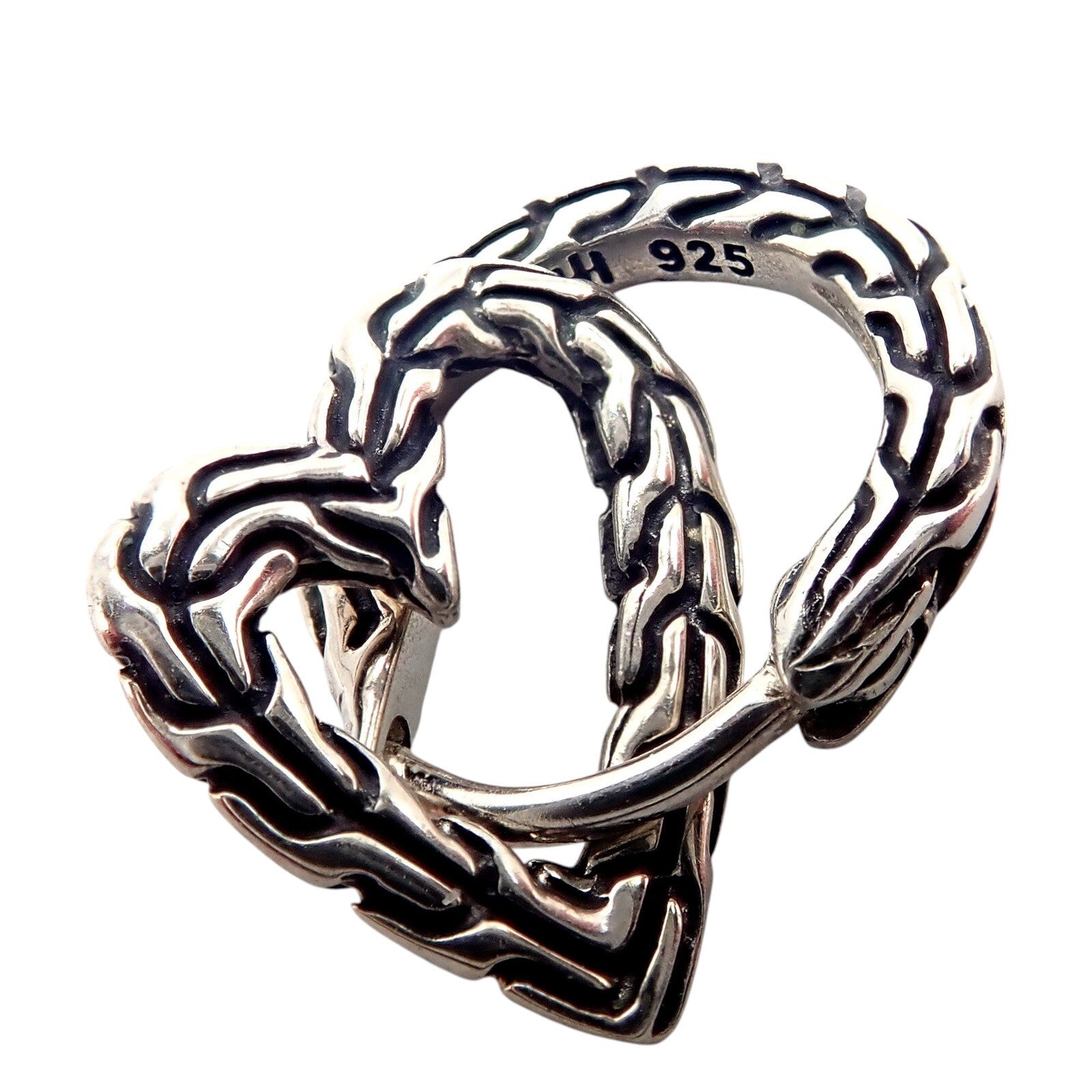 John Hardy Jewelry & Watches:Fine Jewelry:Earrings Authentic! John Hardy JH Silver Manah Heart Earrings