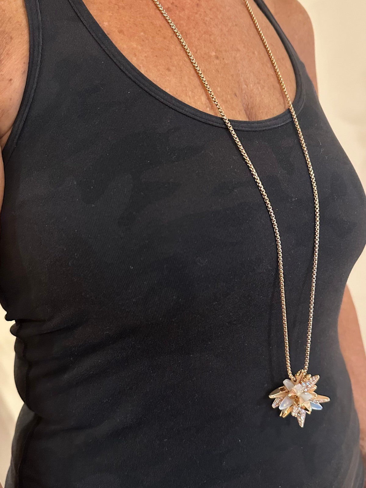 Cartier 18k Rose Gold Limited Edition Diamond Meterore Fractal Pendant Necklace | Fortrove