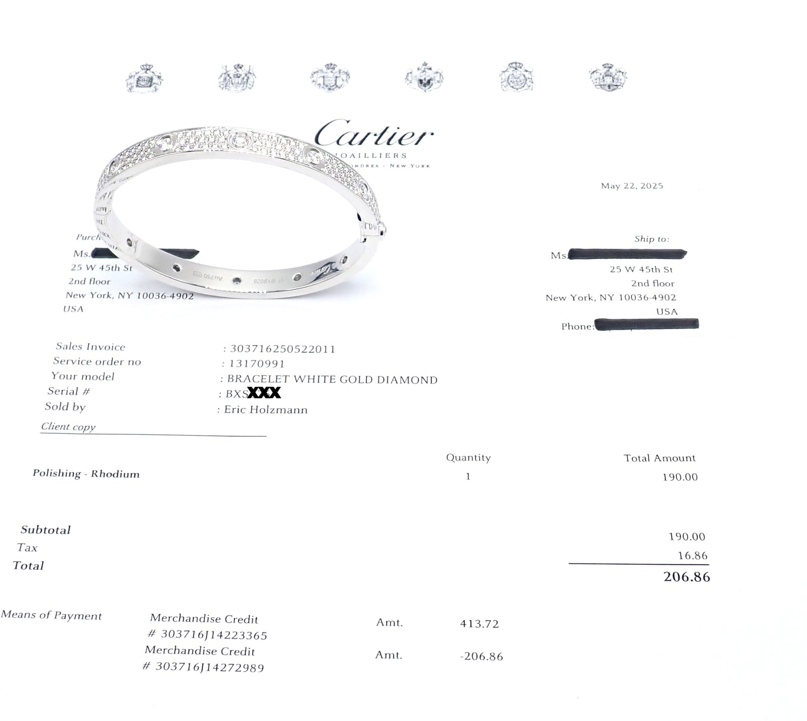 Authentic! Cartier Love 18k White Gold Diamond Pave Bangle Bracelet Sz 17 Paper | Fortrove