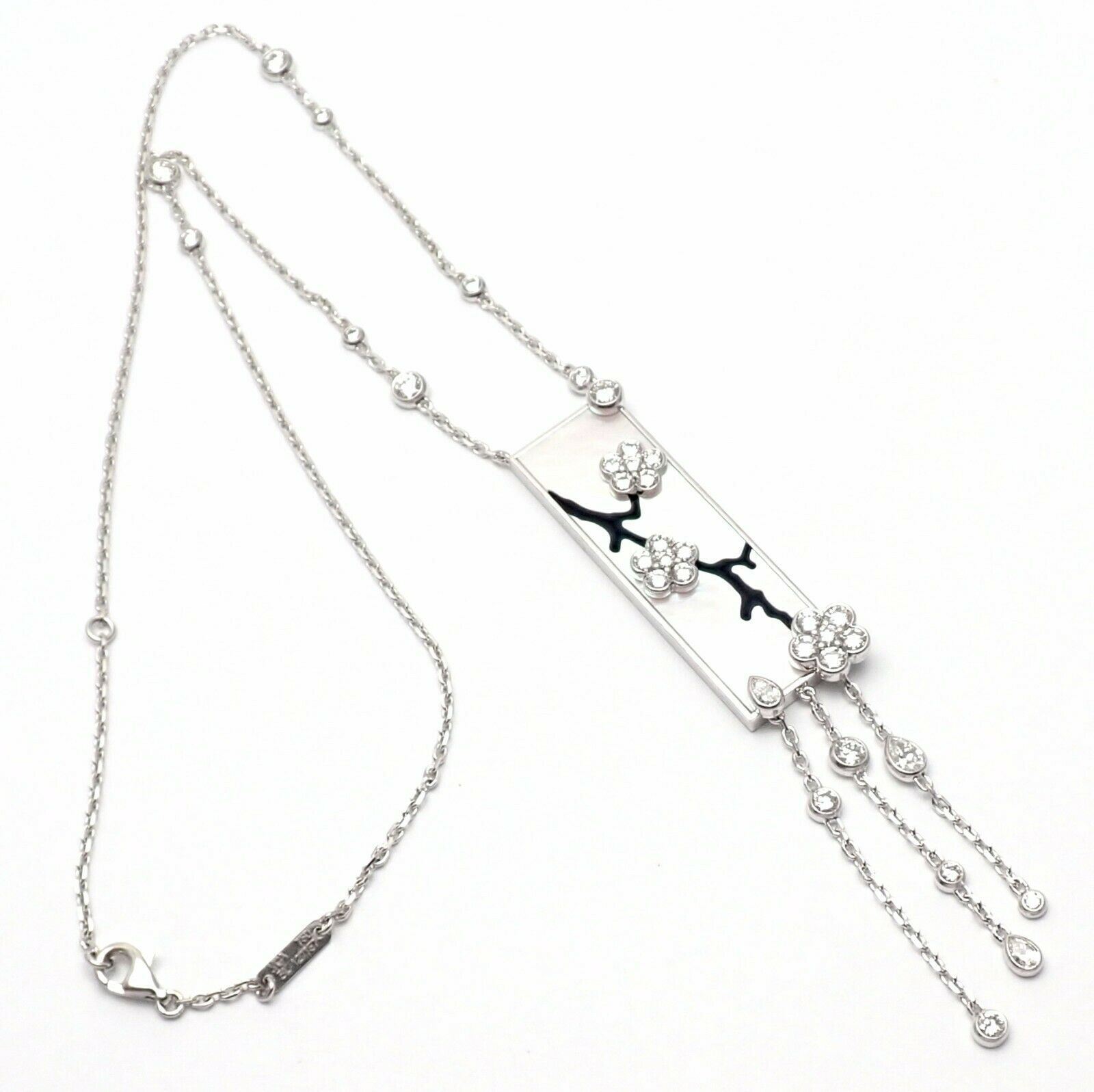 Van Cleef & Arpels Jewelry & Watches:Fine Jewelry:Necklaces & Pendants Authentic! Van Cleef & Arpels Miroir Des Eaux 18k Gold Diamond MOP Necklace