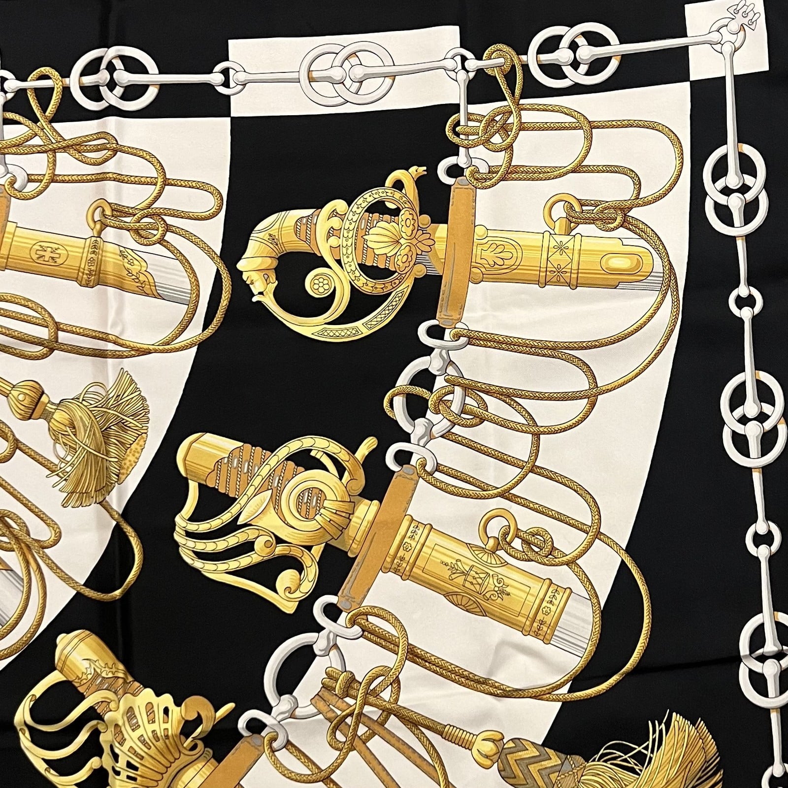 Hermes Clothing, Shoes & Accessories:Women:Women's Accessories:Scarves & Wraps AUTHENTIC! HERMES Cliquetis 90cm Silk Scarf