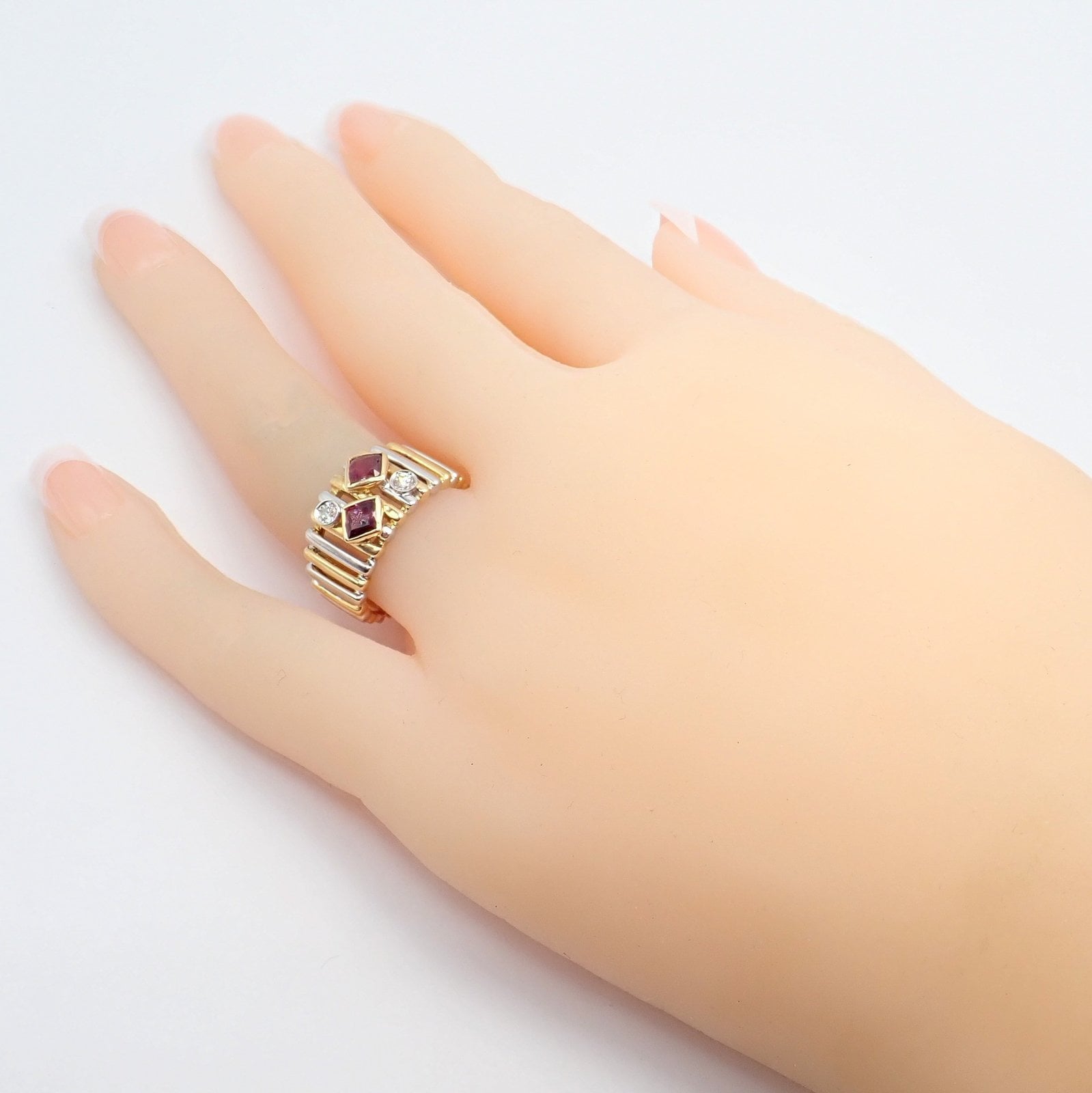 Van Cleef & Arpels Jewelry & Watches:Fine Jewelry:Rings Rare! Authentic Van Cleef & Arpels 18k Yellow + White Gold Diamond Ruby Ring