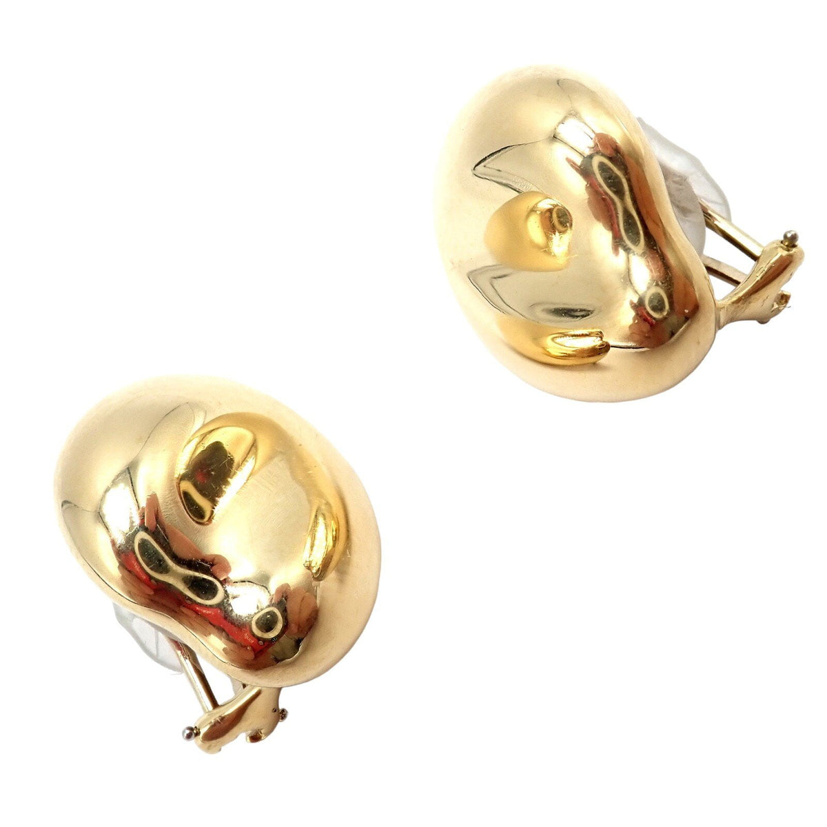 Tiffany & Co. Jewelry & Watches:Fine Jewelry:Earrings Authentic Tiffany & Co Peretti 18k Yellow Gold Extra Large Thumbprint Earrings