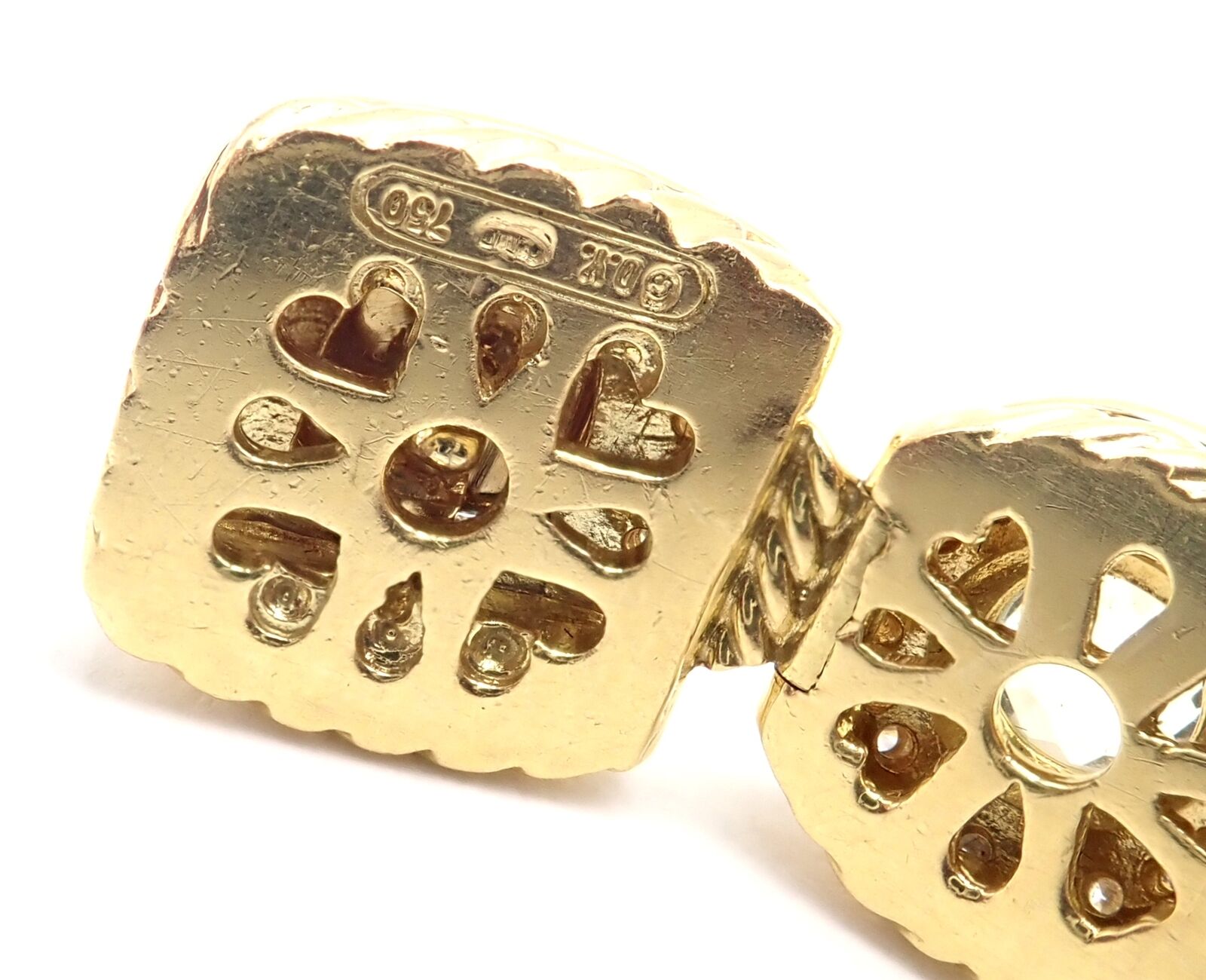 David Yurman Albion 18k Yellow Gold Diamond Lemon Citrine Link Bracelet | Fortrove