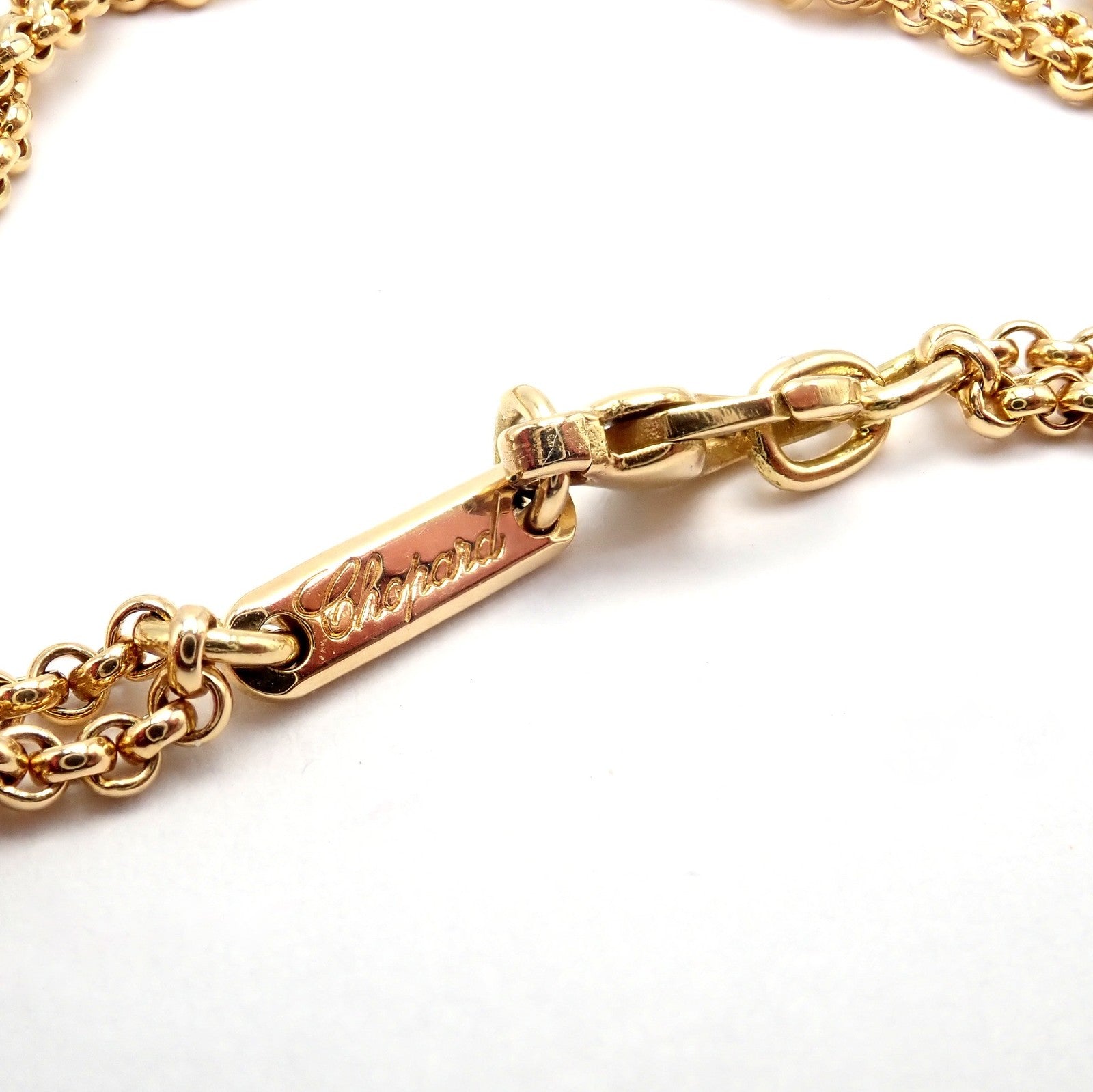 Authentic! Chopard 18k Yellow Gold Large Happy Elephant Pendant Necklace | Fortrove