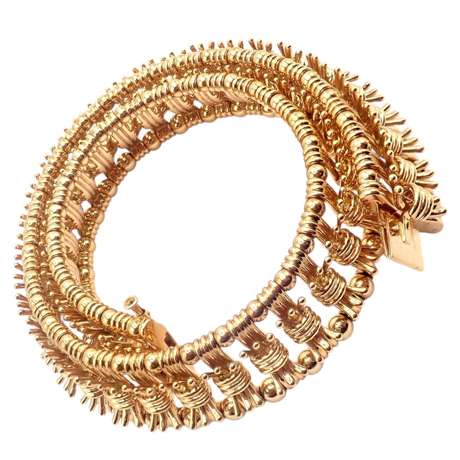 Authentic Tiffany & Co Schlumberger 18k Yellow Gold Fancy Bowtie Collar Necklace | Fortrove