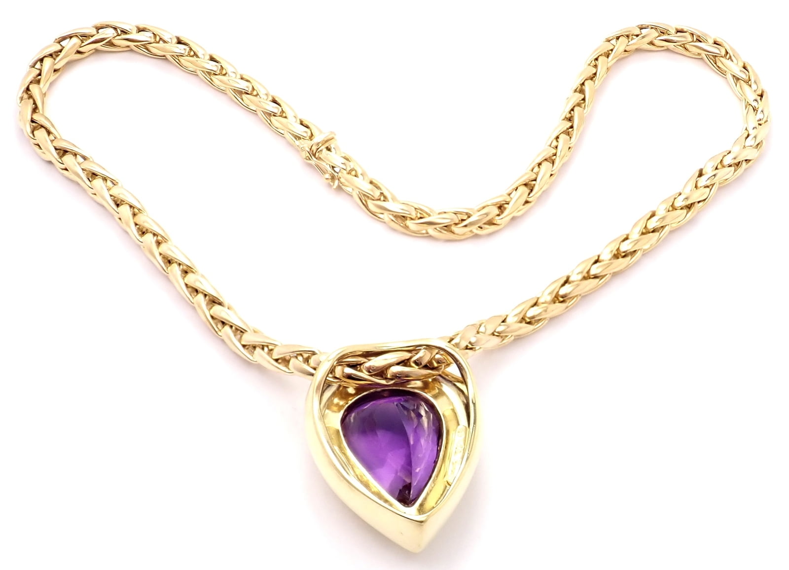 Tiffany & Co. Jewelry & Watches:Fine Jewelry:Necklaces & Pendants Authentic! Tiffany & Co Paloma Picasso 18k Gold Large Amethyst Pendant Necklace