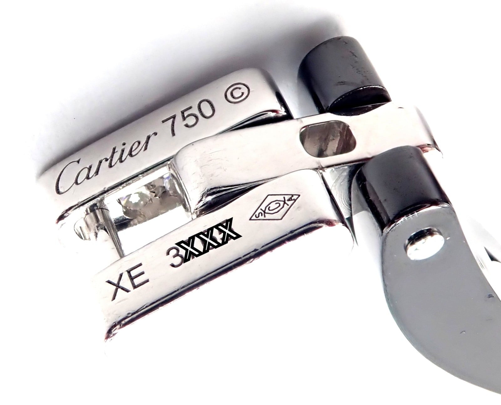 Cartier Jewelry & Watches:Fine Jewelry:Necklaces & Pendants Authentic! Cartier Maillon Panthere 18K White Gold Diamond Ceramic Link Necklace