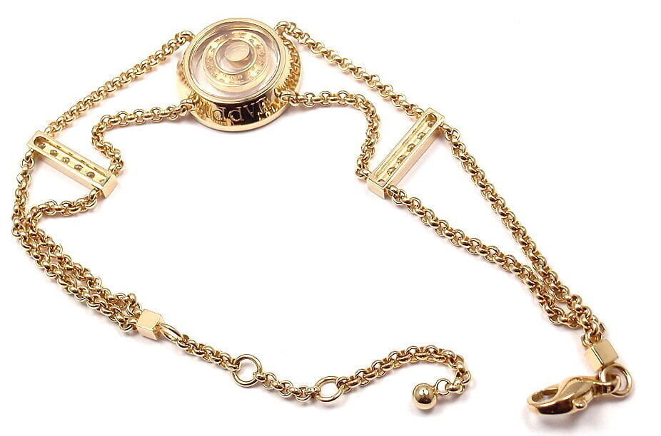 Rare! Authentic Chopard Happy Spirit Diamond Chain Bracelet Retail $13,200 | Fortrove