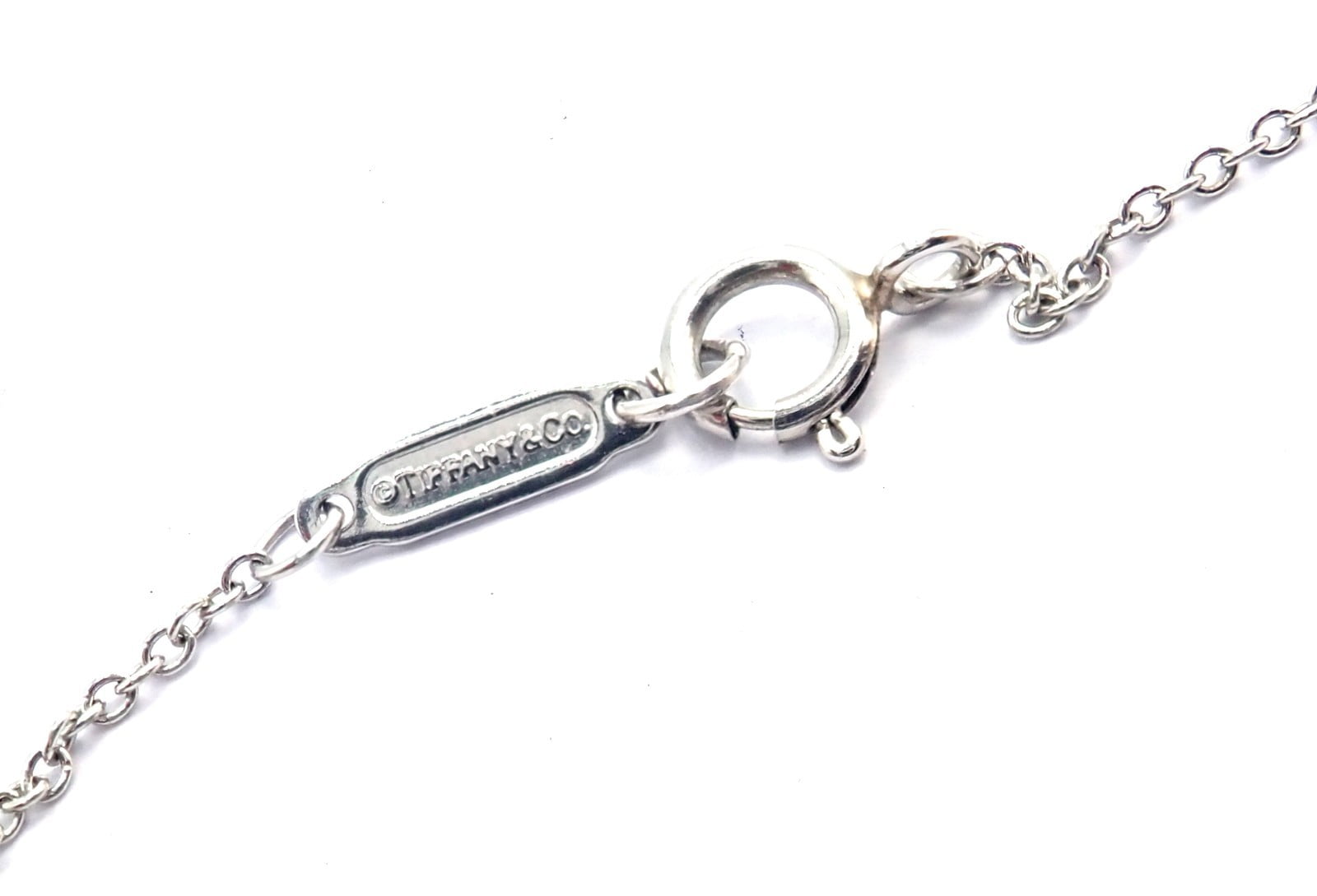 Tiffany & Co. Jewelry & Watches:Fine Jewelry:Necklaces & Pendants Tiffany & Co Peretti Platinum Diamond Large 35mm Sevillana Pendant Necklace