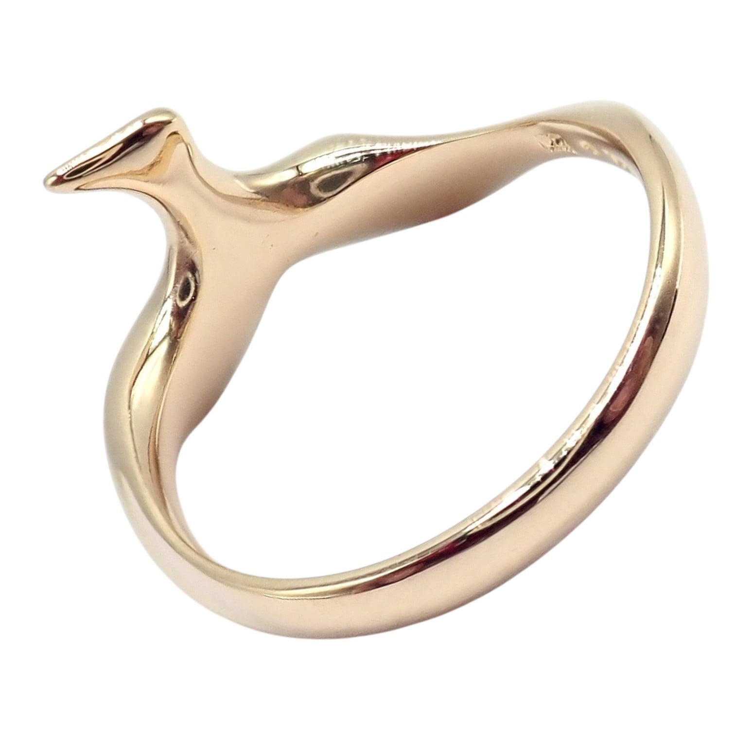 Authentic! Vintage Tiffany & Co. 18k Yellow Gold Peretti Bird Ring Sz 5 | Fortrove