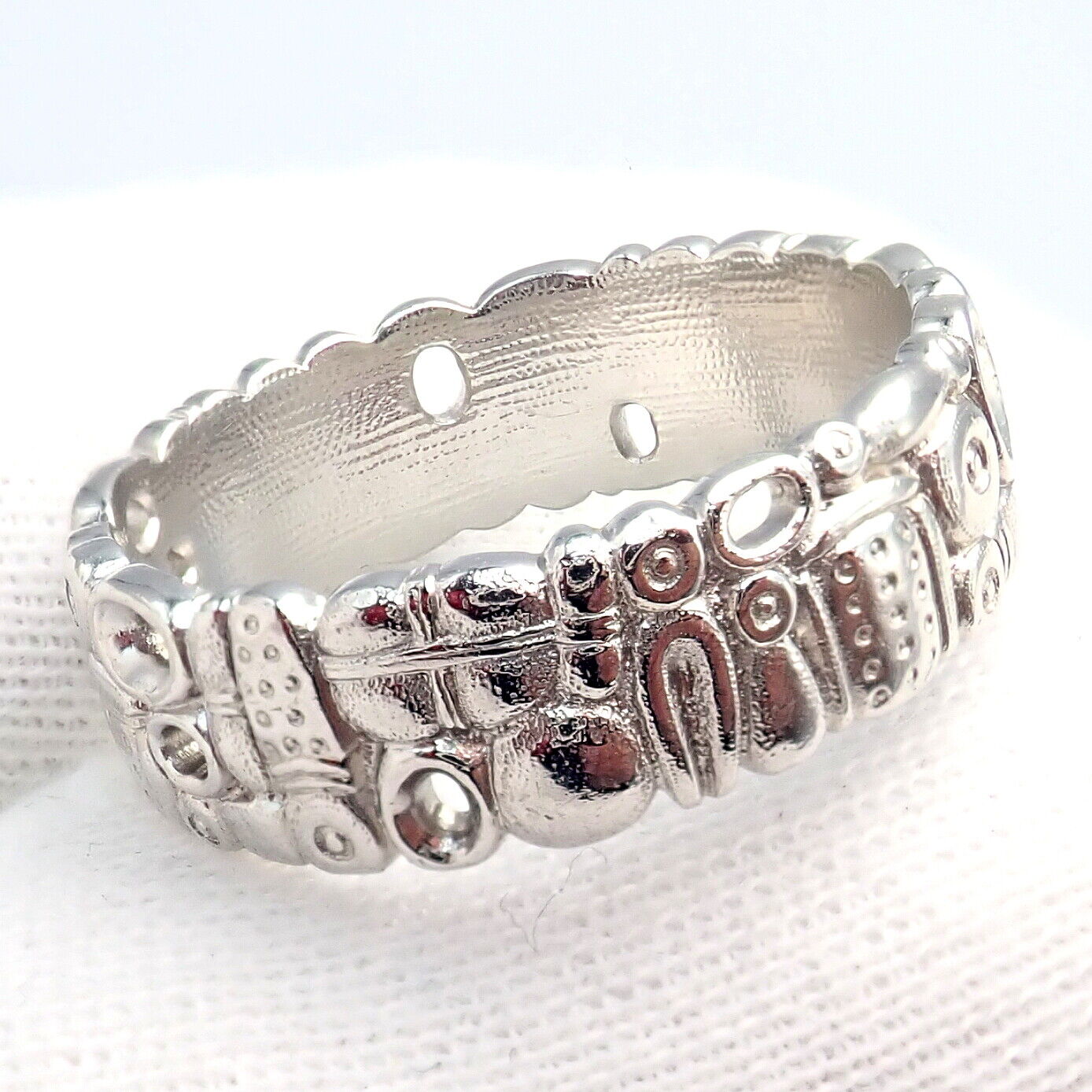 Authentic! Alex Sepkus Favorite Things Platinum Band Ring Sz 8.5 | Fortrove