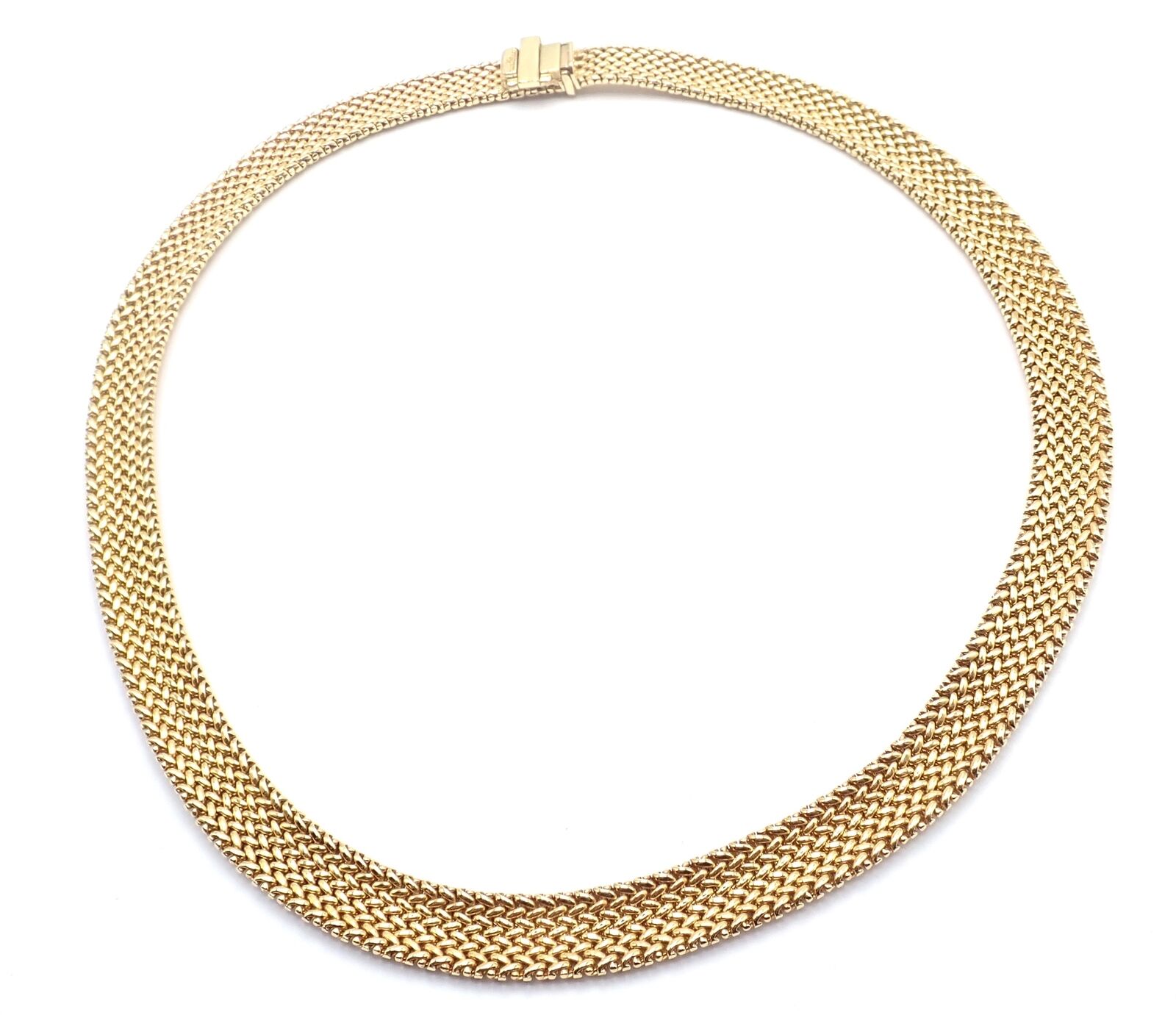 Tiffany & Co. Jewelry & Watches:Fine Jewelry:Necklaces & Pendants Authentic! Tiffany & Co 18k Yellow Gold Somerset Mesh Necklace