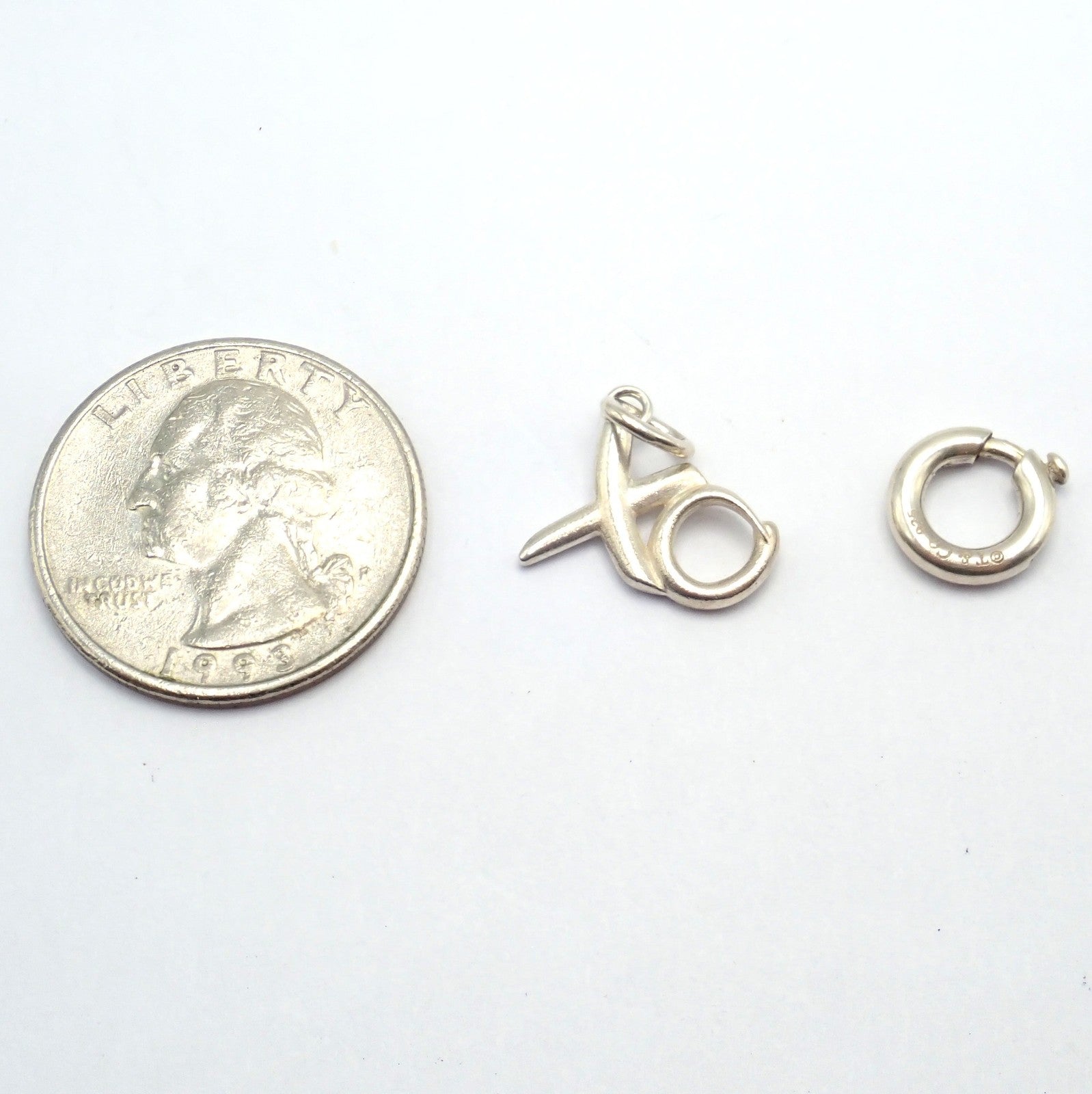 Tiffany & Co. Jewelry & Watches:Fine Jewelry:Bracelets & Charms Rare! Tiffany & Co. Silver Paloma Picasso XO Charm Pendant + Spring Ring Clasp