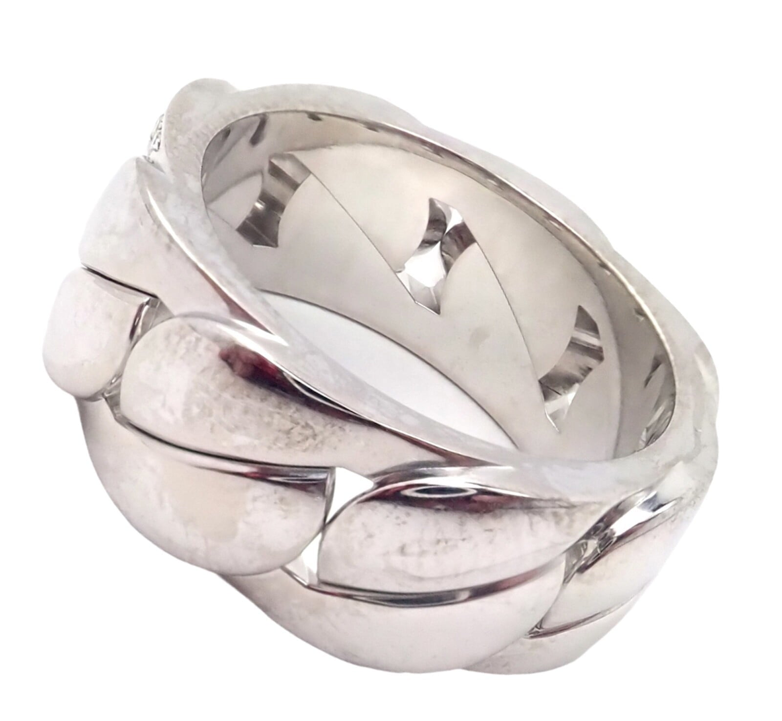 Cartier Jewelry & Watches:Fine Jewelry:Rings Authentic! Cartier 18k White Gold Diamond La Donna Band Ring size 6 eu 53