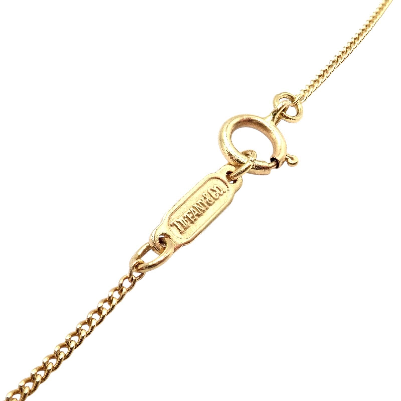Tiffany & Co. Jewelry & Watches:Fine Jewelry:Necklaces & Pendants Tiffany & Co Peretti 18k Yellow Gold Large Open Heart Rock Crystal Necklace