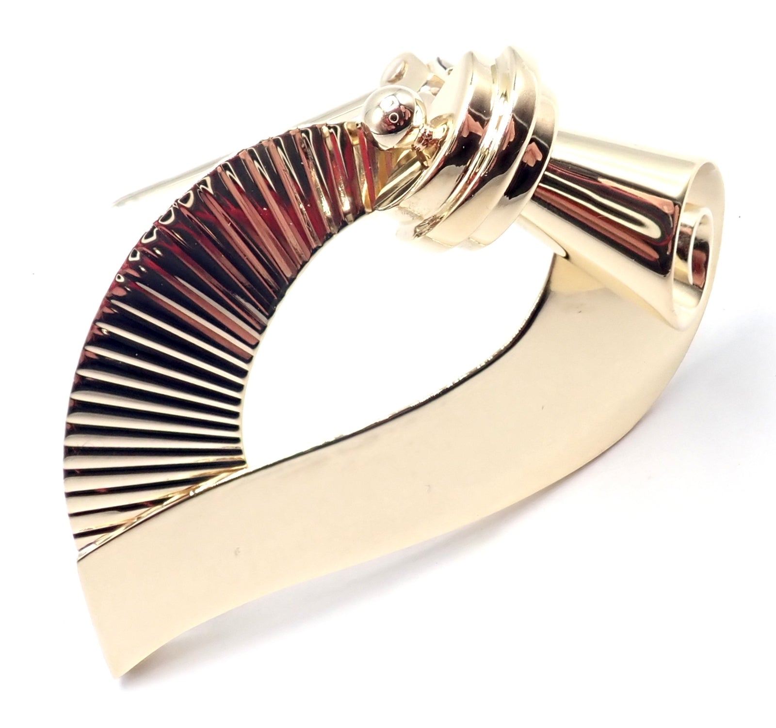 Vintage! Authentic Cartier 14k Yellow Gold Art Deco Brooch Pin | Fortrove