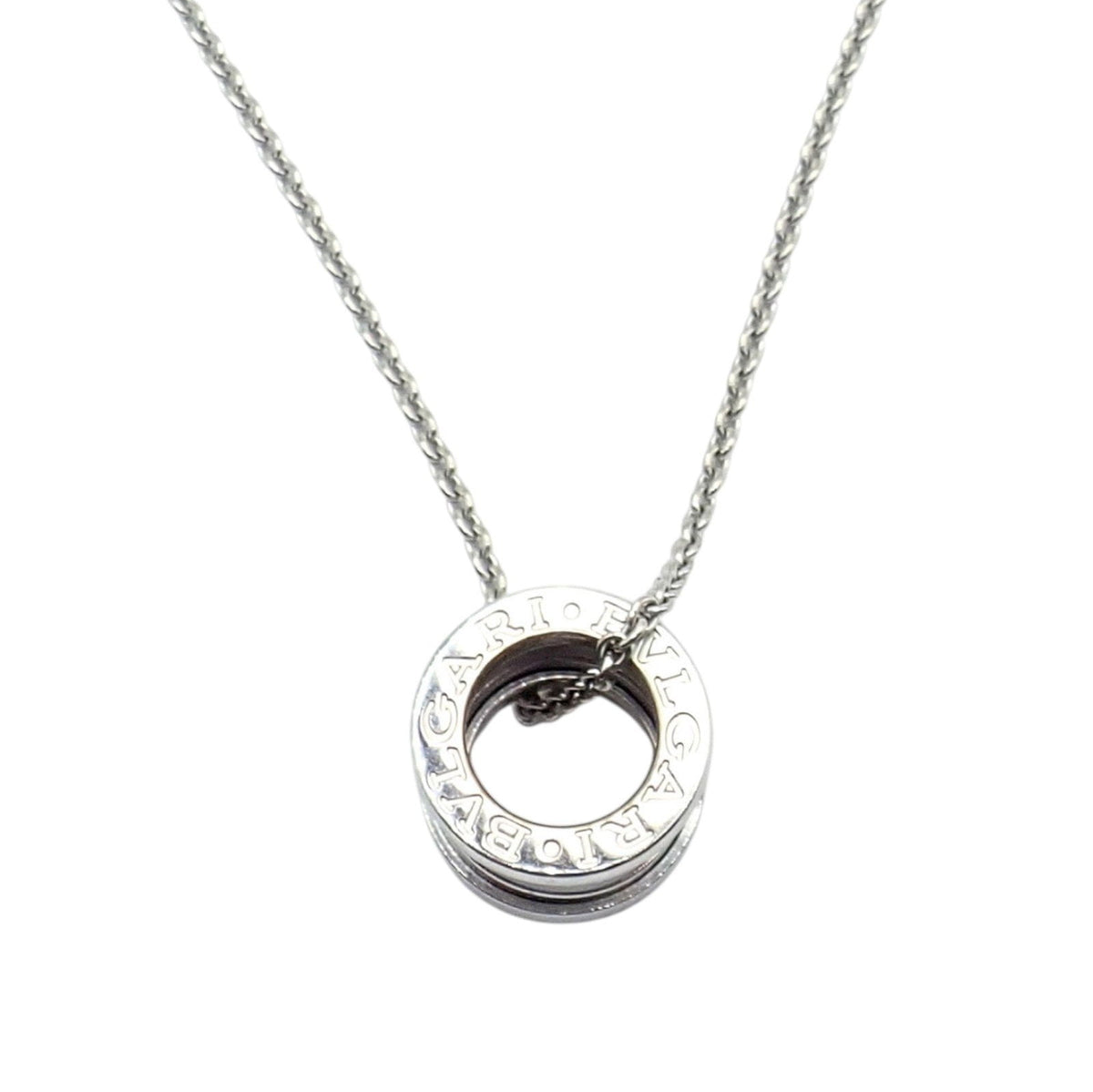Bulgari Jewelry & Watches:Fine Jewelry:Necklaces & Pendants Authentic! Bulgari Bvlgari 18k White Gold B.Zero1 Pendant Necklace Box + Papers