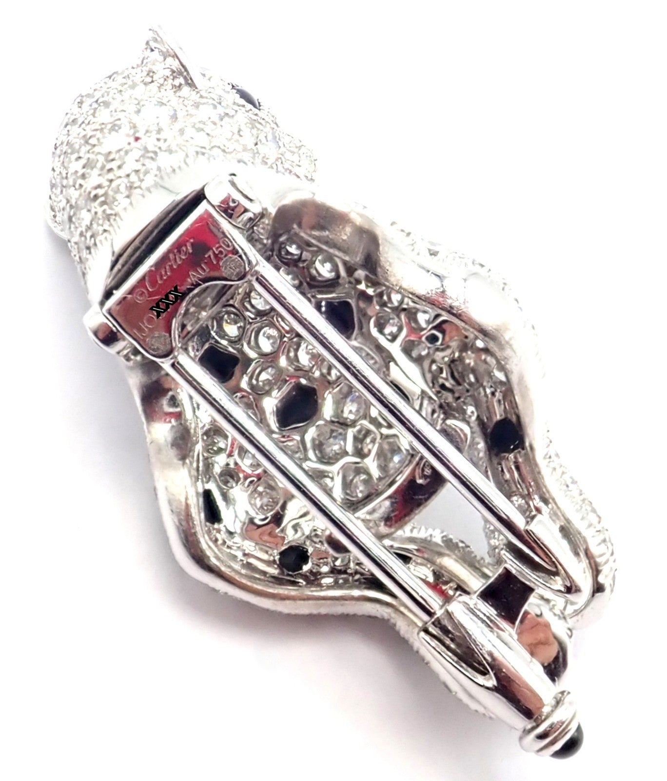 Panthere de Cartier Panther 18k Gold Multi-Wear Paved Diamond Necklace Paper Box | Fortrove