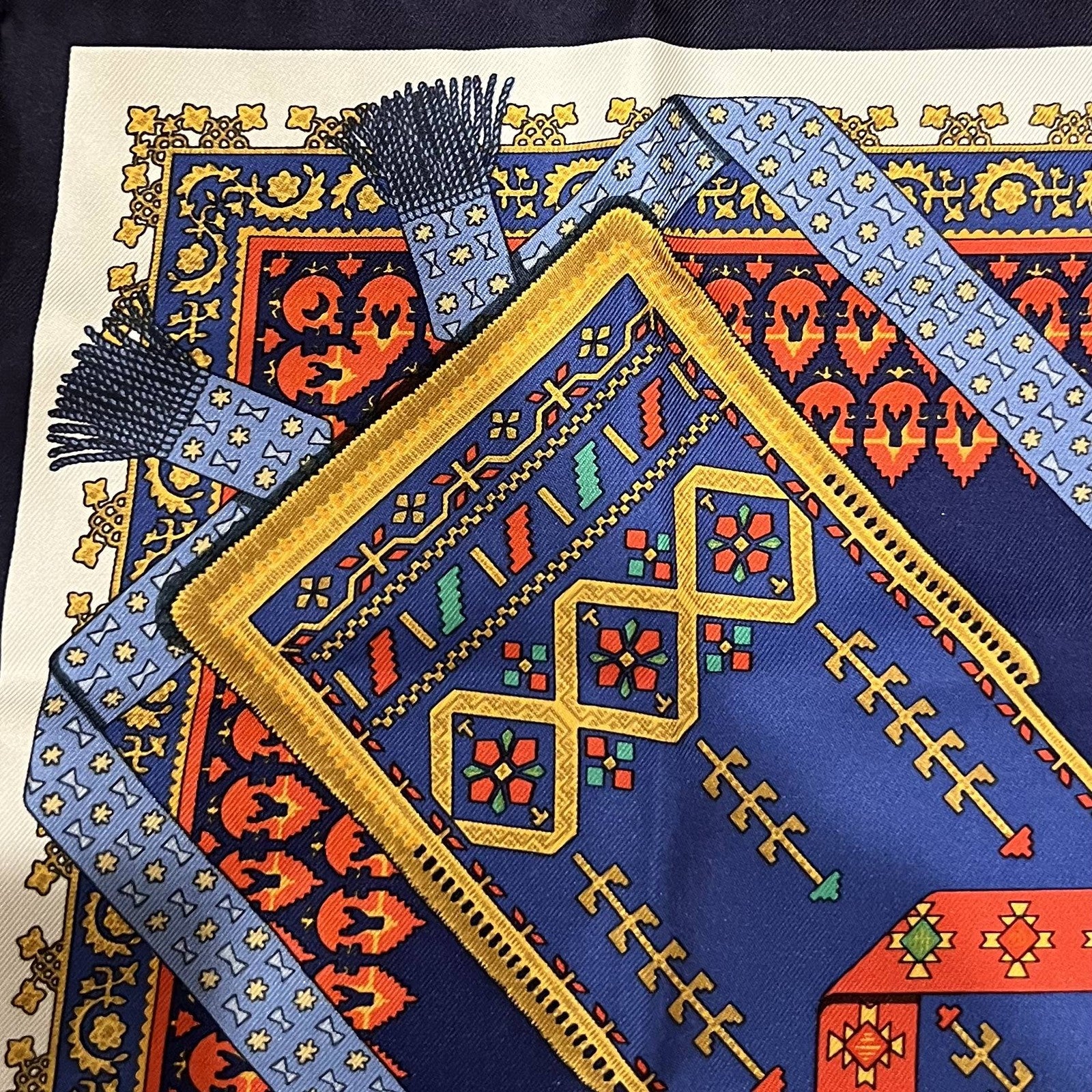 Hermes Clothing, Shoes & Accessories:Women:Women's Accessories:Scarves & Wraps Authentic Hermes Brins d’Or 45cm Silk Scarf