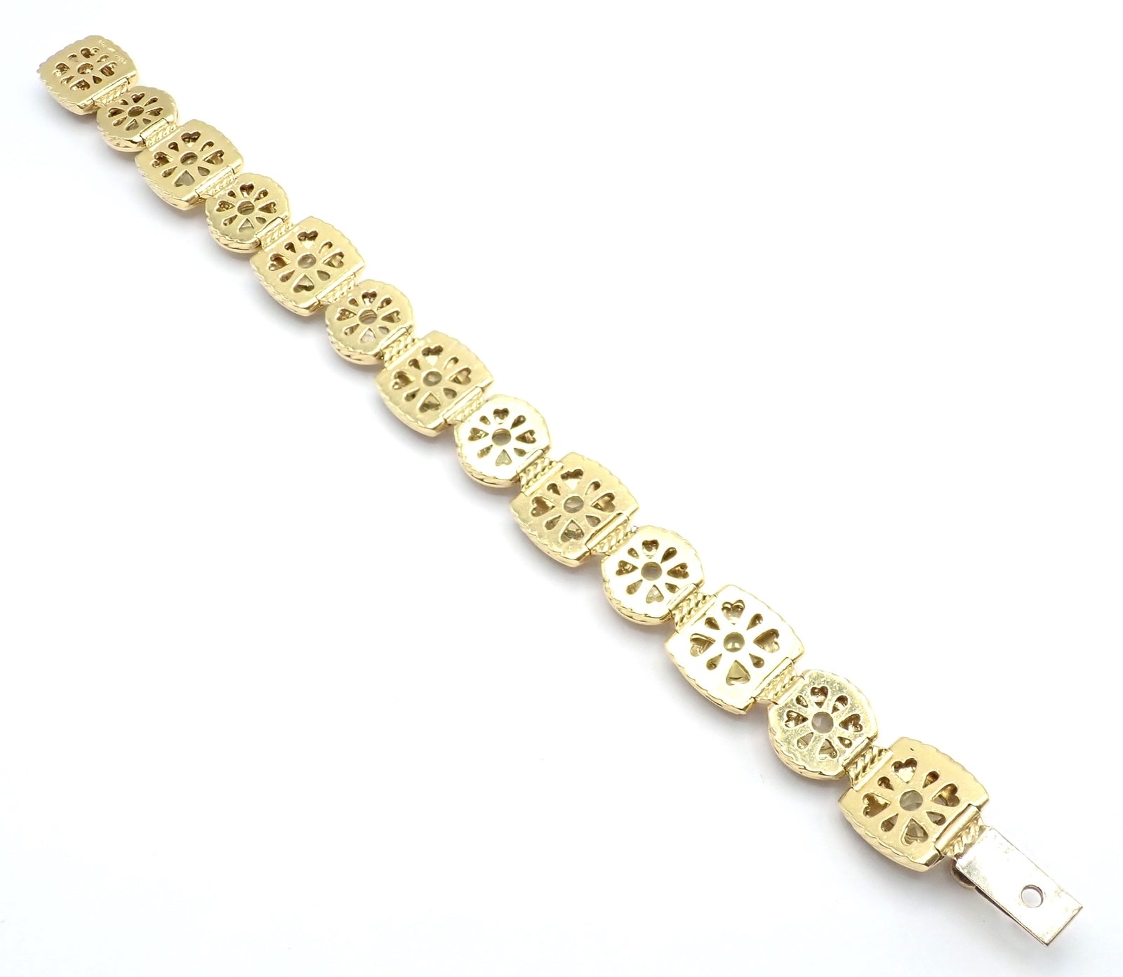 David Yurman Jewelry & Watches:Fine Jewelry:Bracelets & Charms David Yurman Albion 18k Yellow Gold Diamond Lemon Citrine Link Bracelet