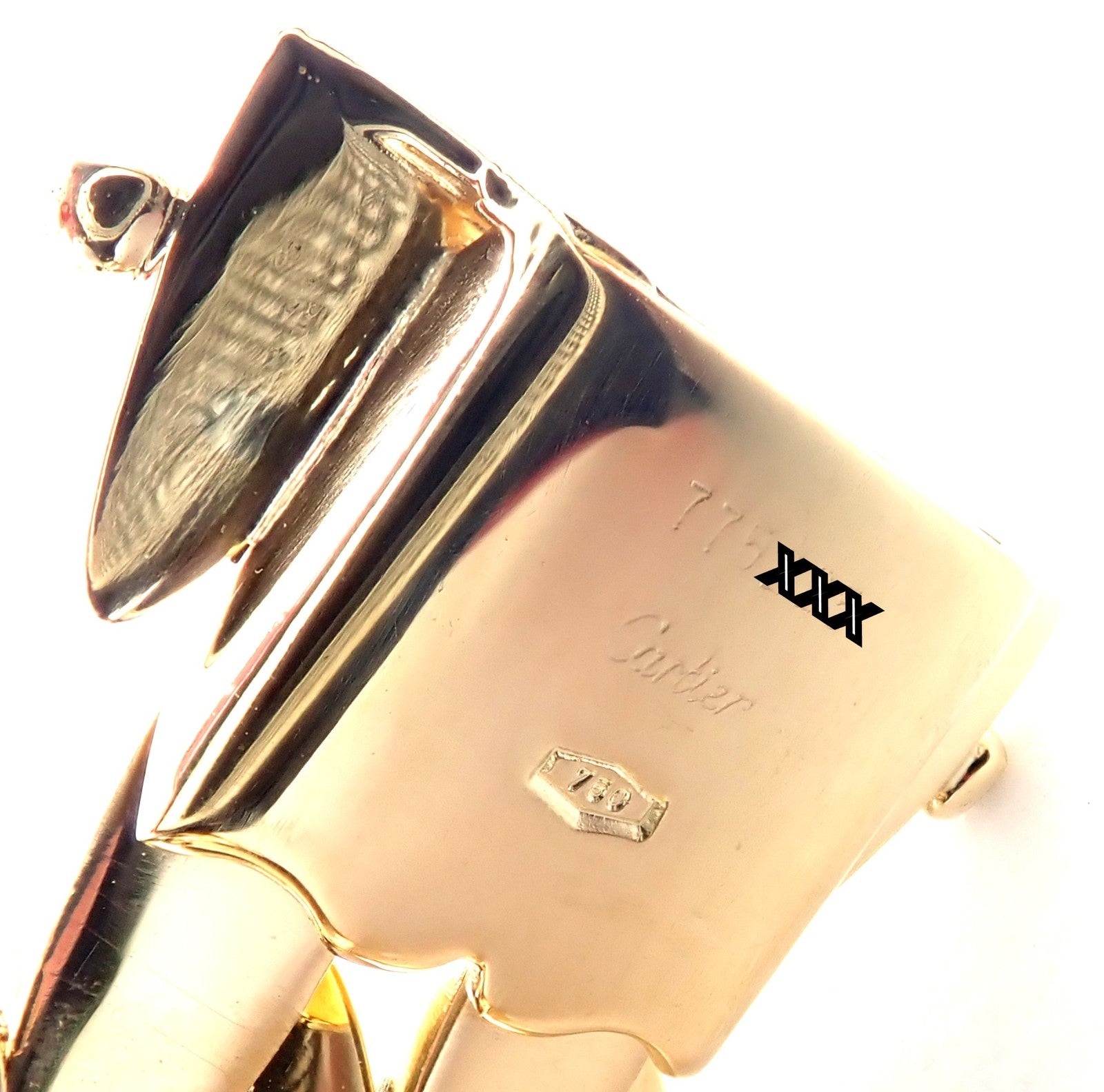 Authentic Cartier Five-Row 18k Yellow Gold Gentiane Rice Wide Link Necklace Cert | Fortrove