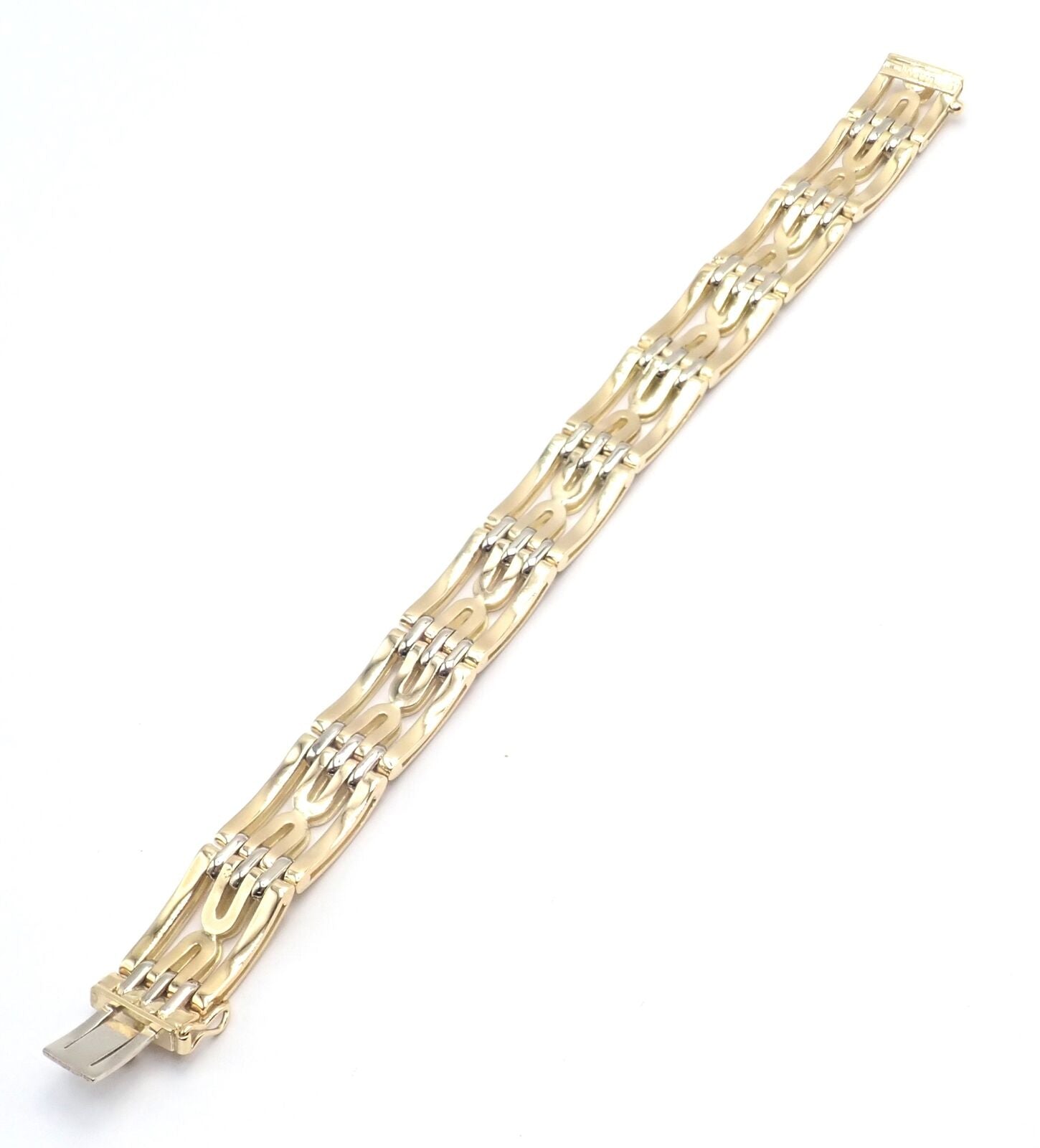 Authentic! Vintage Bvlgari Bulgari 18k Yellow Gold Link Bracelet | Fortrove