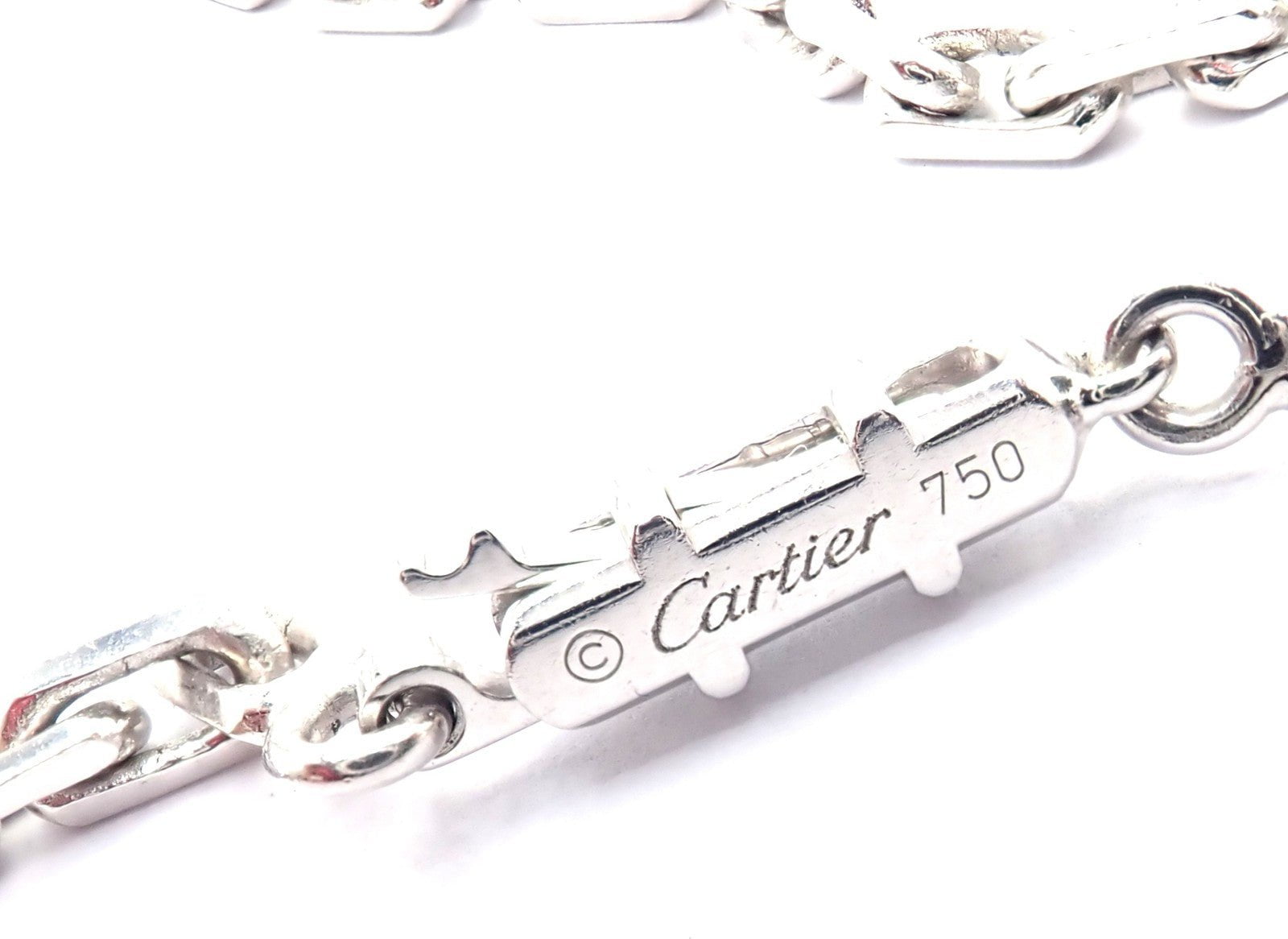 Authentic! Cartier 18k White Gold Diamond Ceramic Large Love Pendant Necklace | Fortrove