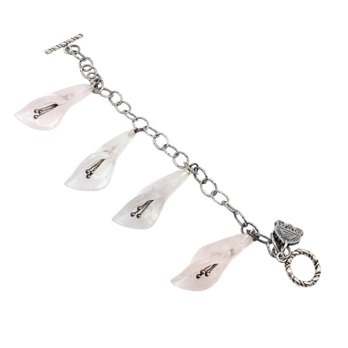 Buccellati Jewelry & Watches:Fine Jewelry:Bracelets & Charms Rare! Vintage Mario Buccellati Silver Quartz Calla Lily Bracelet