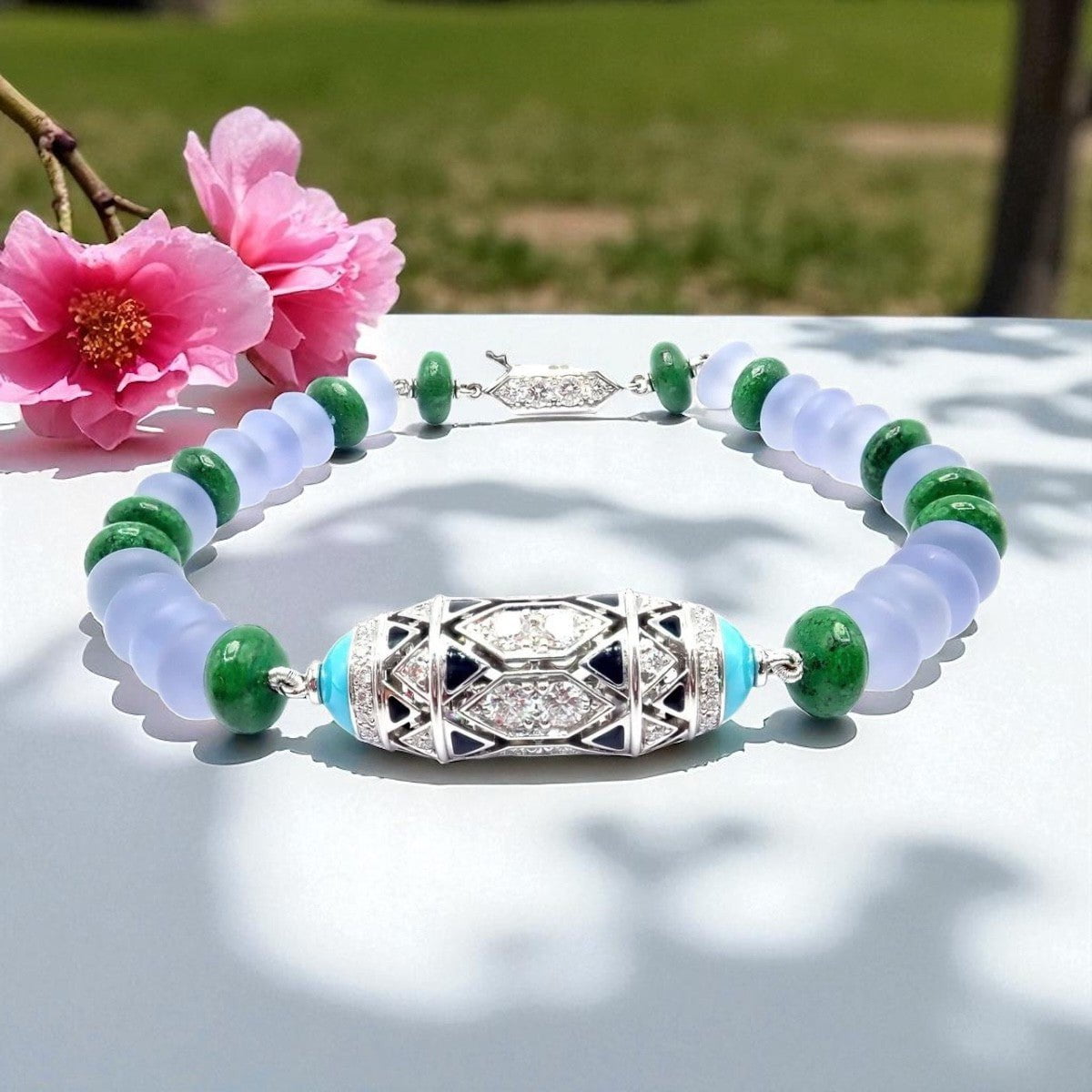 Cartier Jewelry & Watches:Fine Jewelry:Bracelets & Charms Authentic! Cartier 18k White Gold High Jewelry Géometrie & Contrastes Bracelet