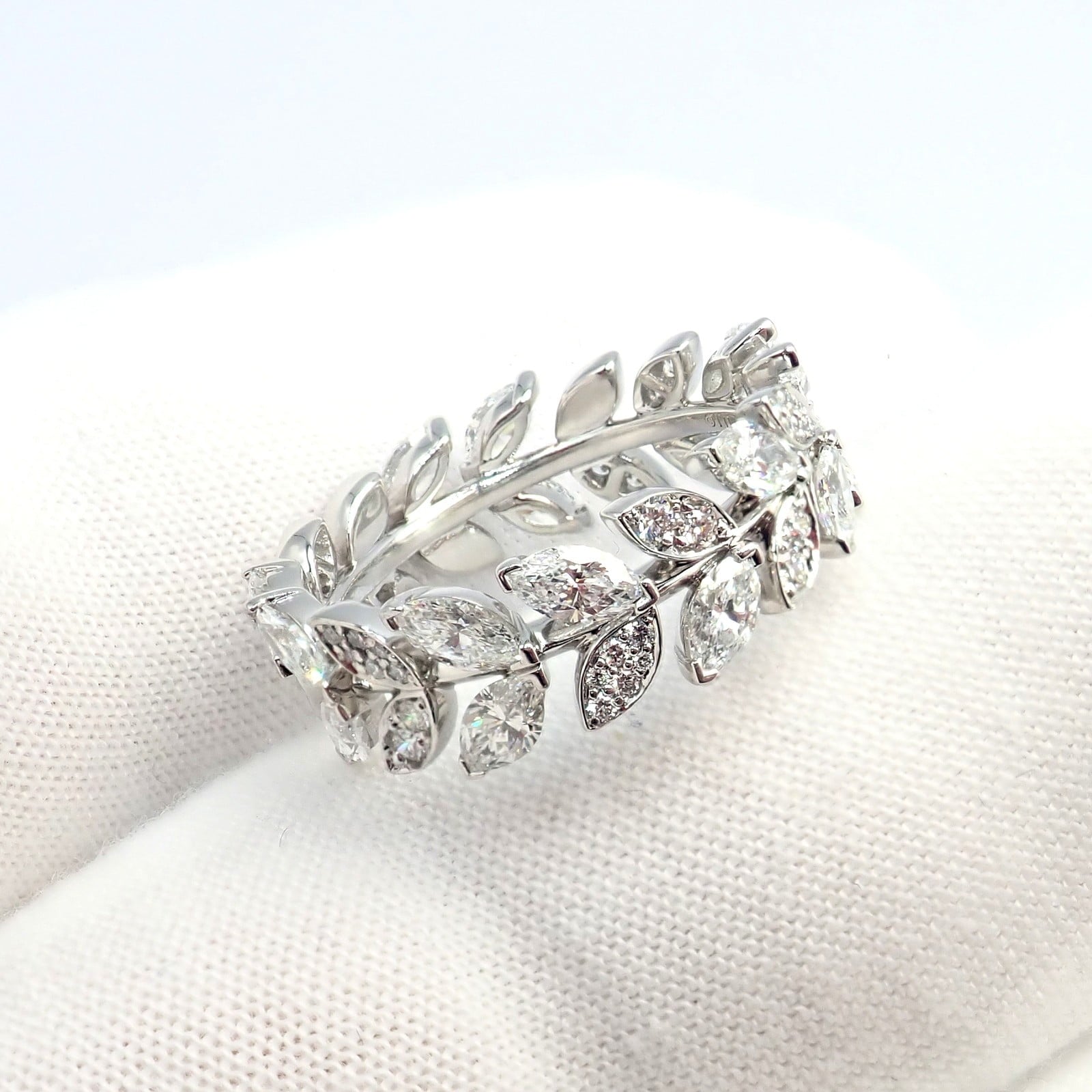 Tiffany & Co. Jewelry & Watches:Fine Jewelry:Rings Authentic! Tiffany & Co Platlinum Victoria Vine Diamond 1.90ct Eternity Ring 7