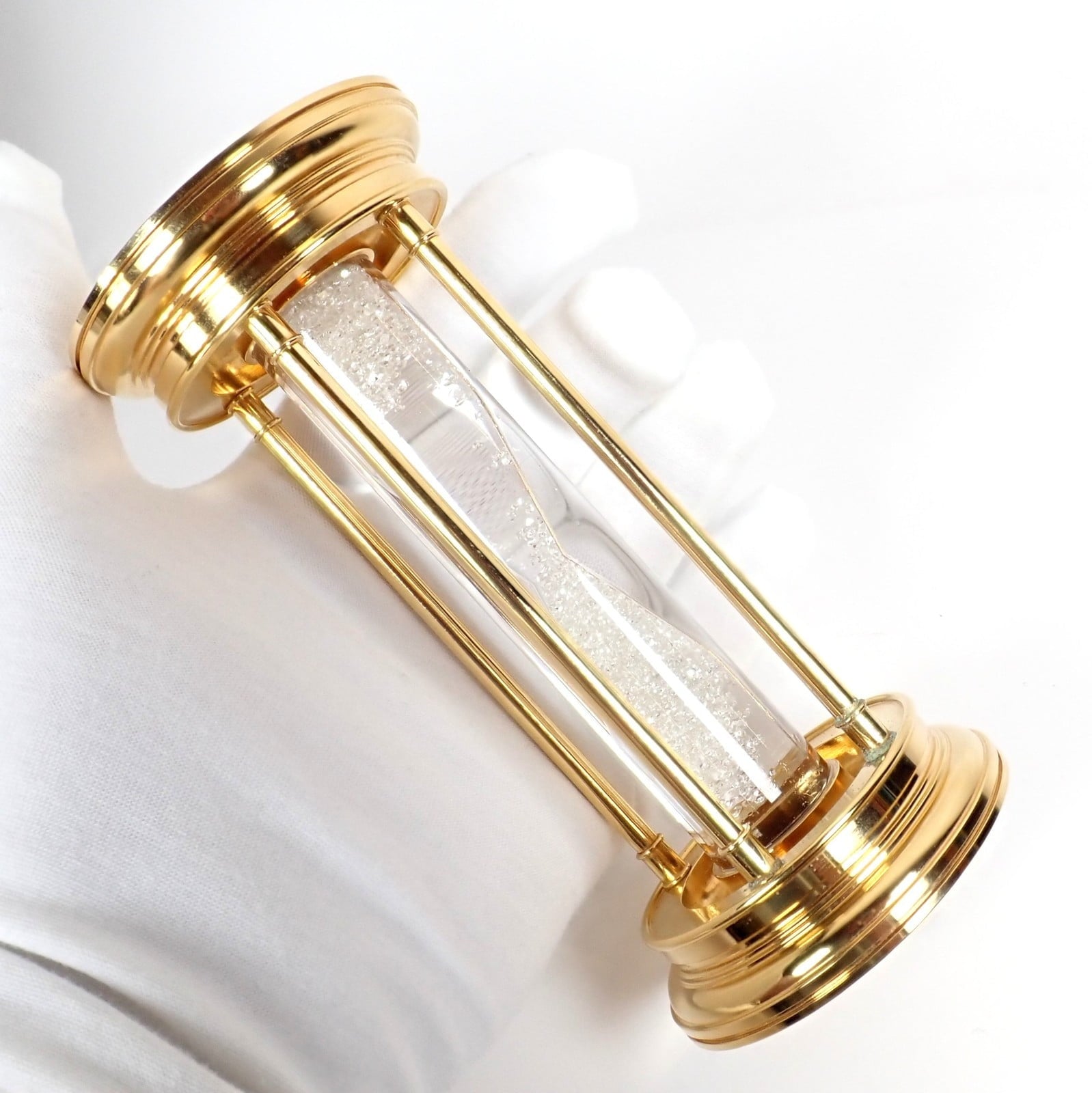 DeBeers Collectibles:Decorative Collectibles:Clocks:Other Clocks Authentic! De Beers Limited Edition Millennium 2000 Diamond Brass Hourglass