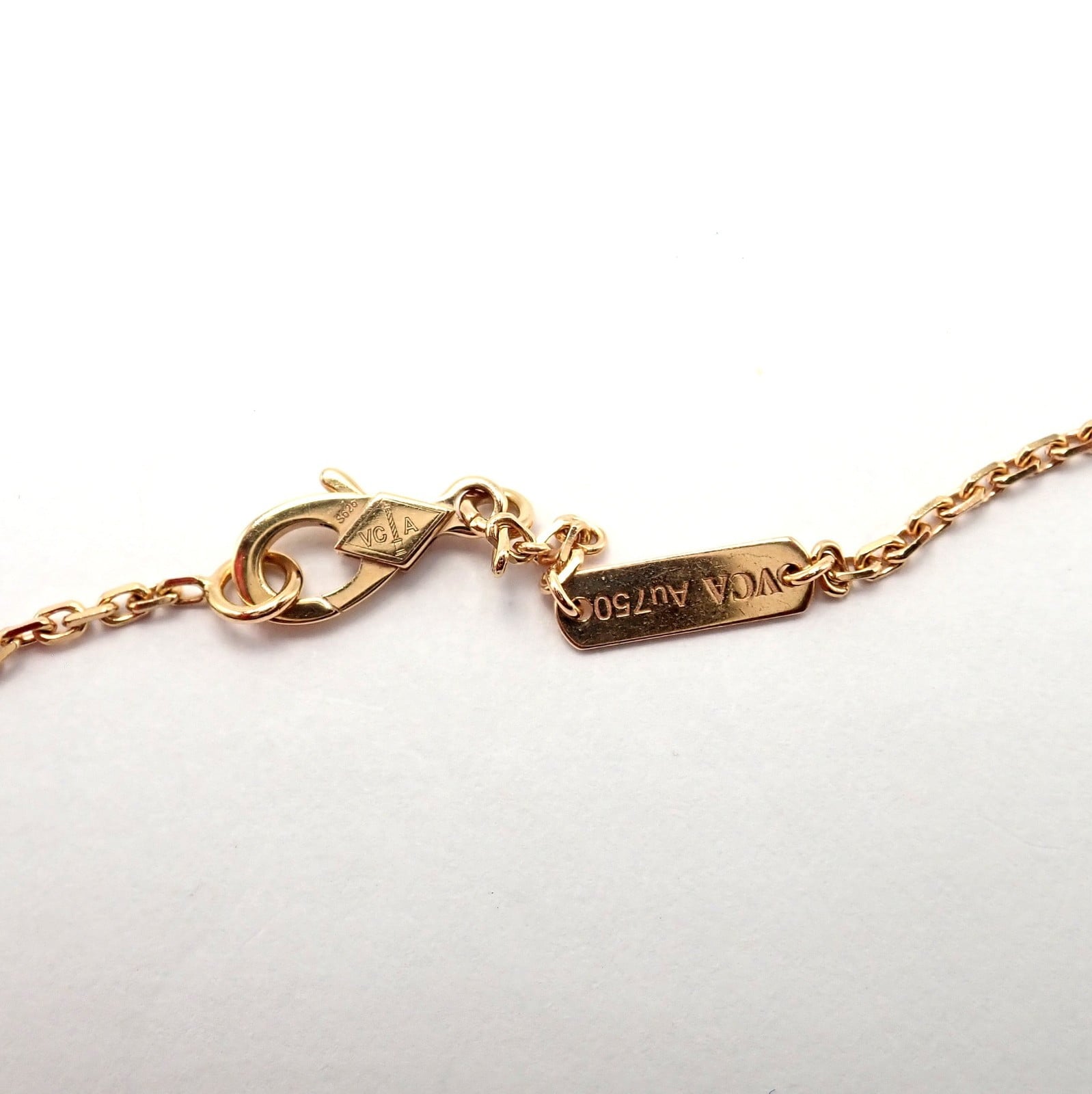 Van Cleef & Arpels Jewelry & Watches:Fine Jewelry:Necklaces & Pendants Van Cleef & Arpels 18k Rose Gold Diamond MoP Two Butterfly Pendant Necklace Cert