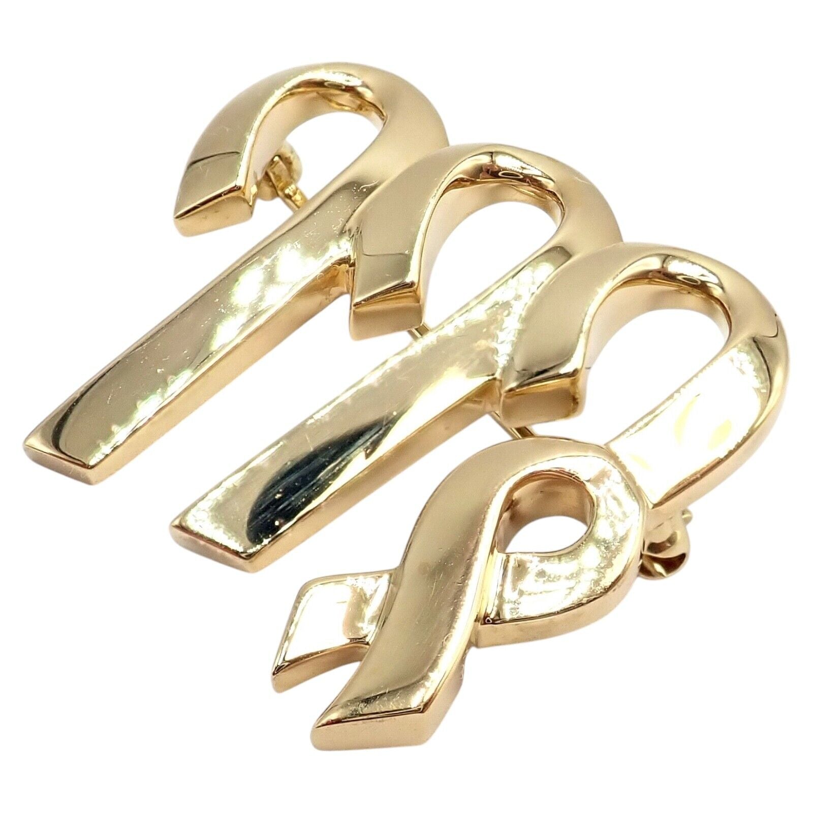 Authentic! Tiffany & Co Paloma Picasso 18k Yellow Gold Zodiac Virgo Pin Brooch | Fortrove