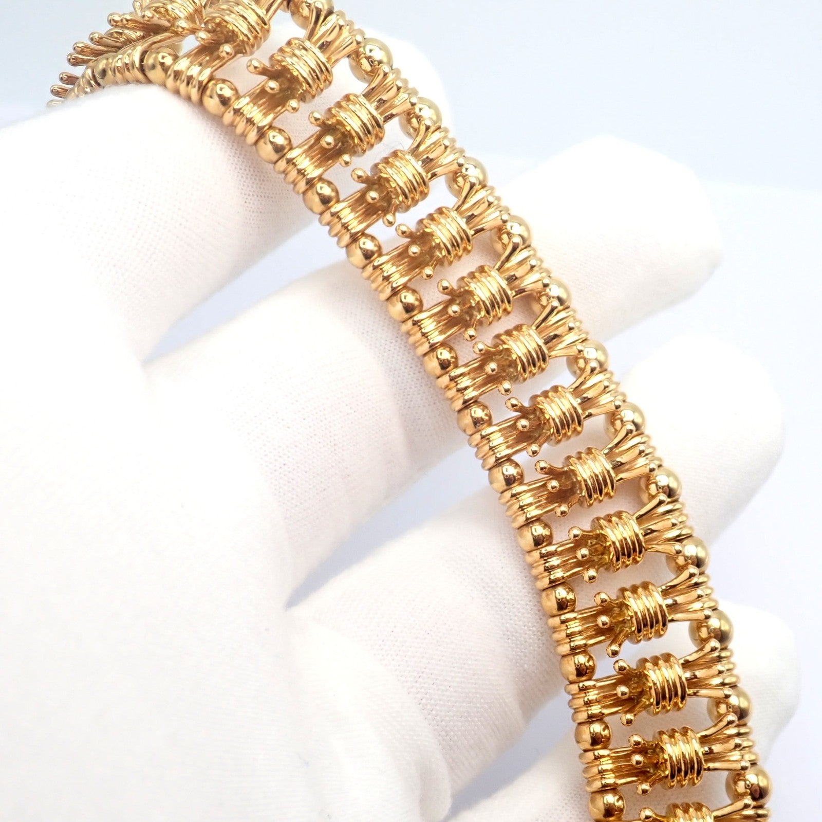 Authentic Tiffany & Co Schlumberger 18k Yellow Gold Fancy Bowtie Collar Necklace | Fortrove