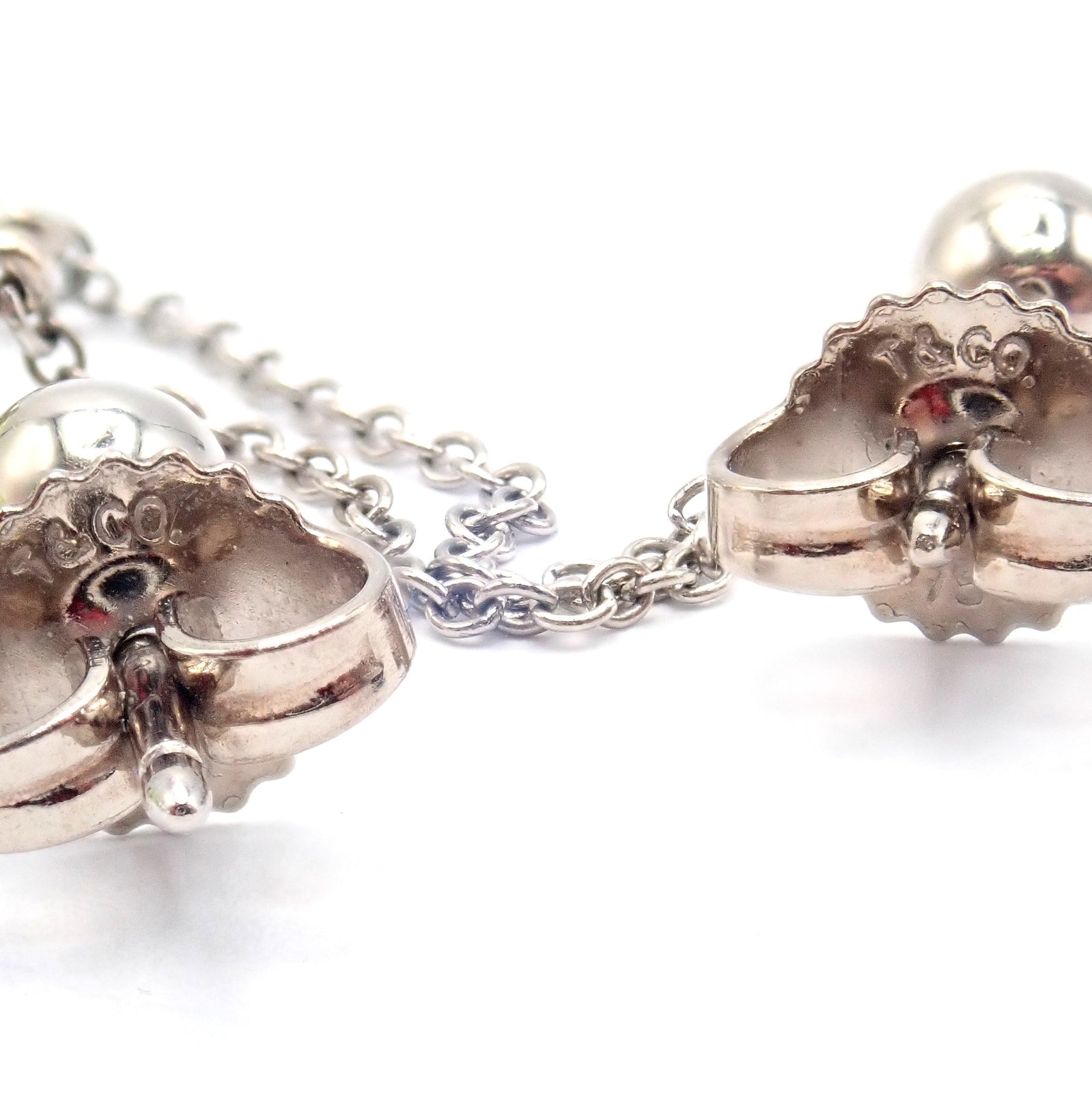 Tiffany & Co. Jewelry & Watches:Fine Jewelry:Earrings Authentic! Tiffany & Co 18k White Gold Rainbow Drop Peridot Chalcedony Earrings