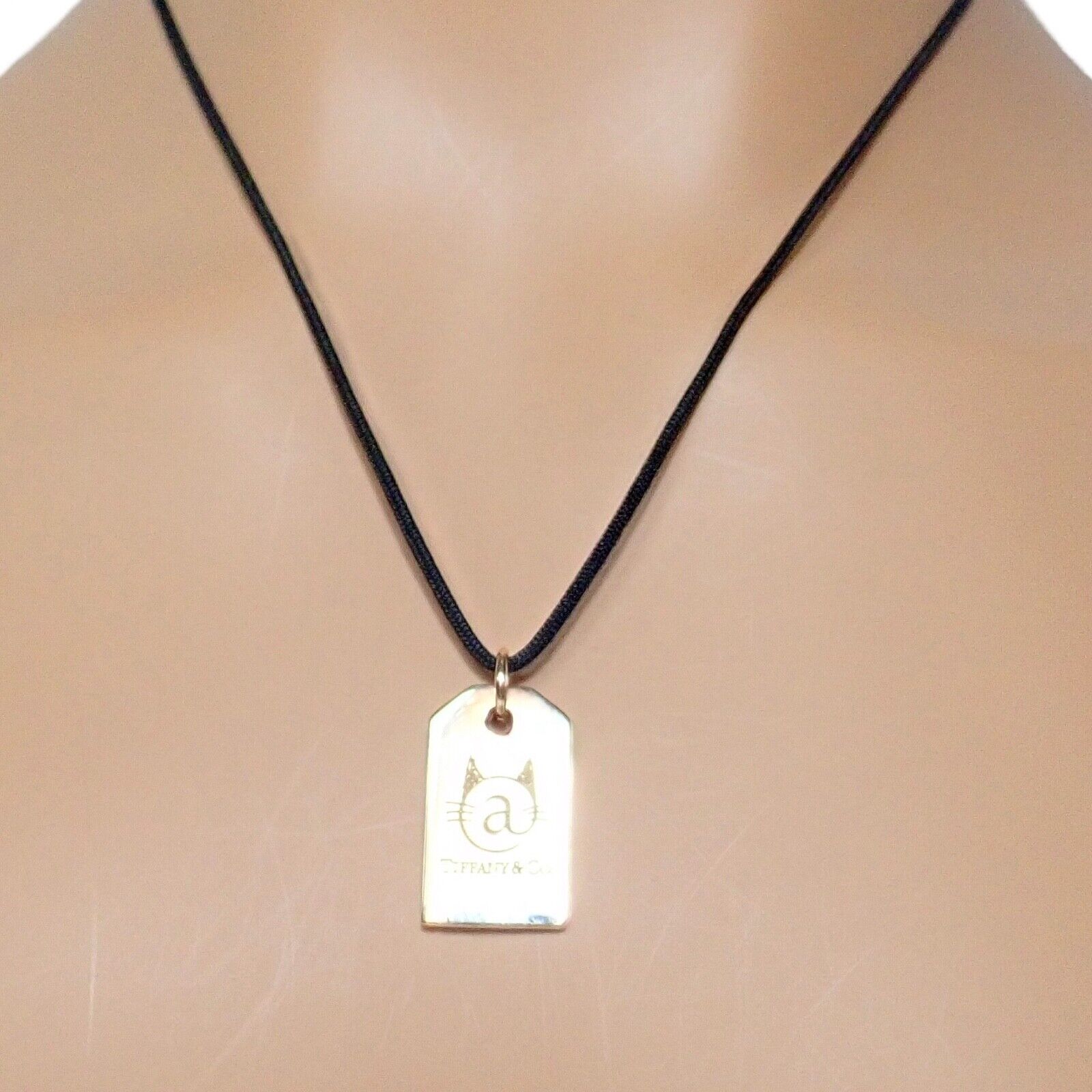 Rare! Tiffany & Co 18k Rose Gold Cat Street Tokyo Harajuku Japan Medium Necklace | Fortrove