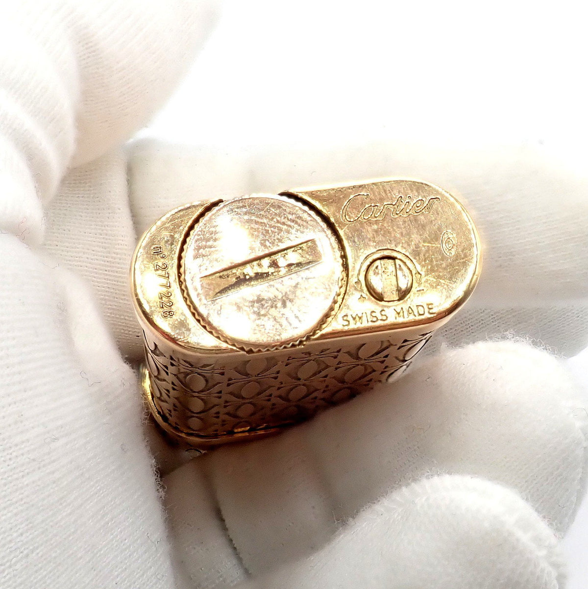 Cartier Collectibles:Tobacciana:Lighters:Other Collectible Lighters Vintage Cartier Pasha Rose Gold Tone Lighter