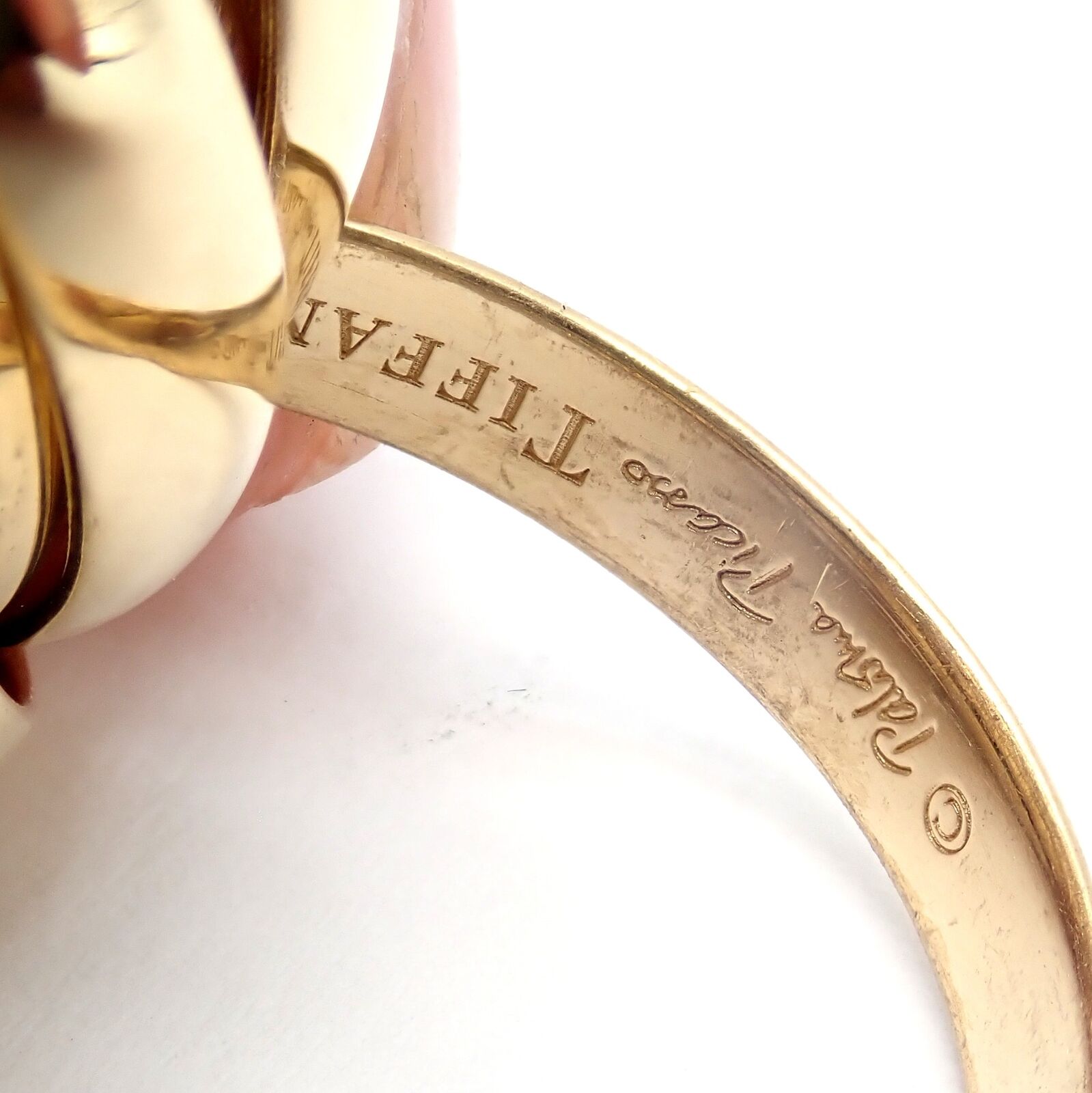 Authentic! Tiffany & Co 18k Yellow Gold 9 Row Melody Calife Picasso Ring sz 5 | Fortrove