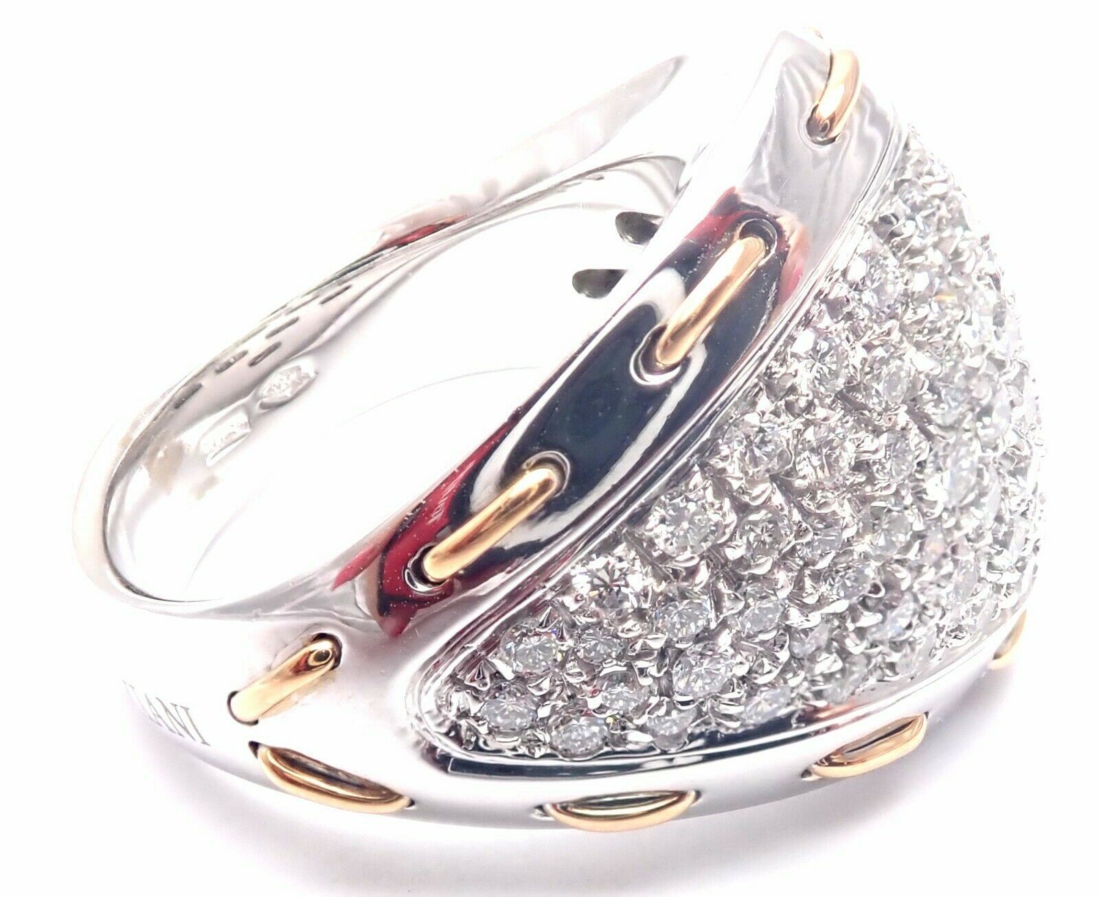 Damiani Jewelry & Watches:Fine Jewelry:Rings Authentic! Damiani 18k White Gold 1.36ct Diamond Cocktail Ring Retail $11,990