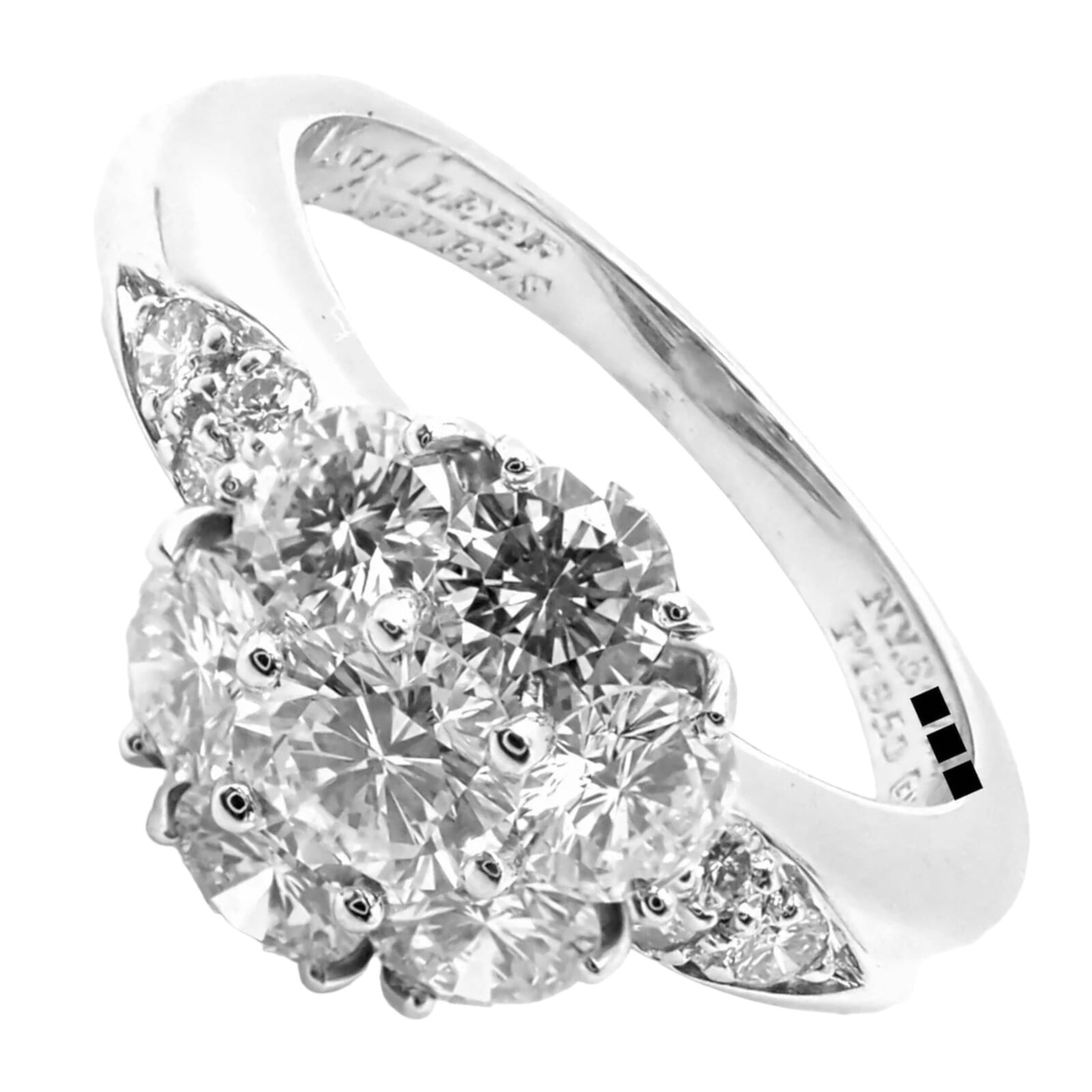 Van Cleef & Arpels Jewelry & Watches:Fine Jewelry:Rings Authentic! Van Cleef & Arpels Platinum Diamond Fleurette Flower Ring