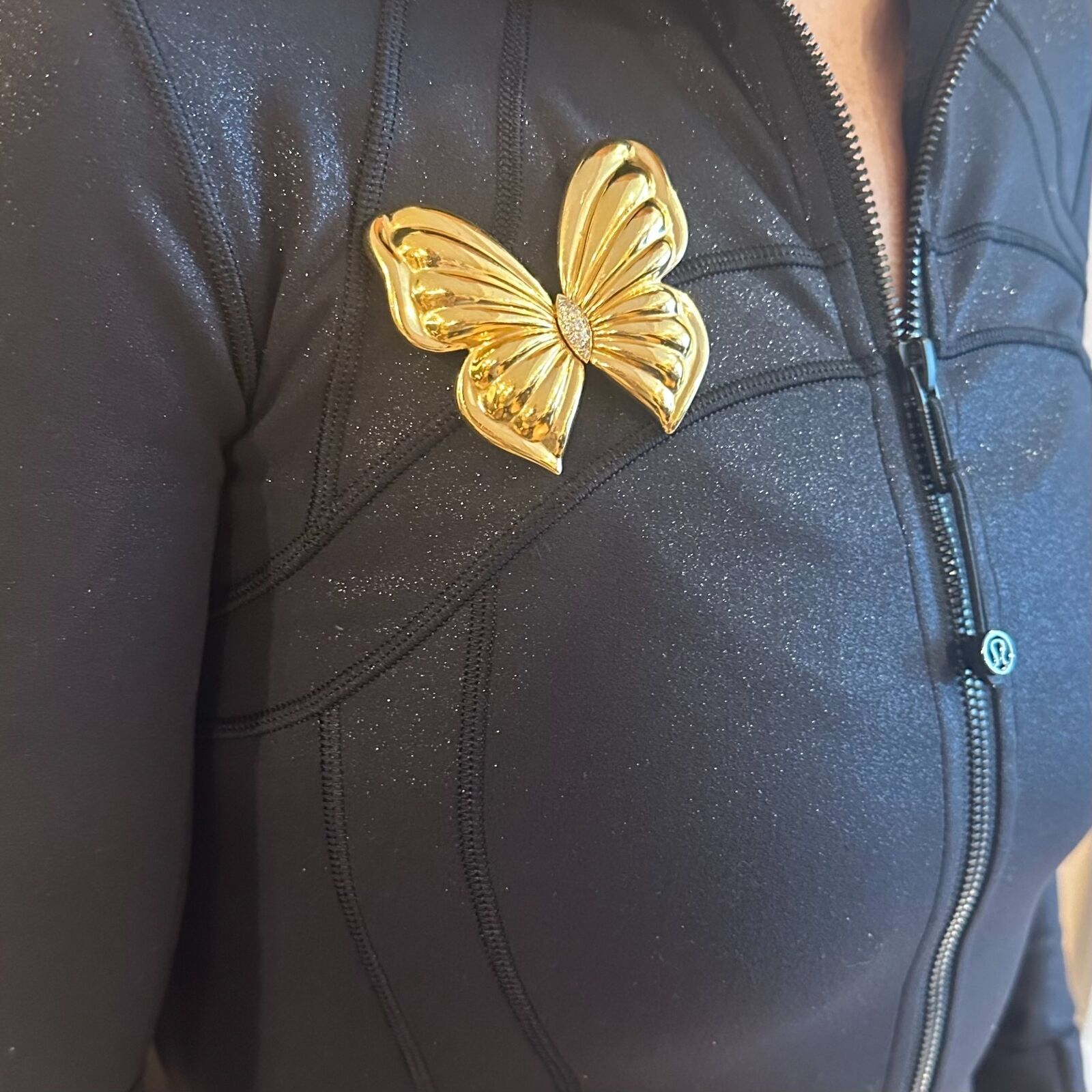 Authentic! Van Cleef & Arpels 18k Yellow Gold Extra Large Butterfly Pin Brooch | Fortrove