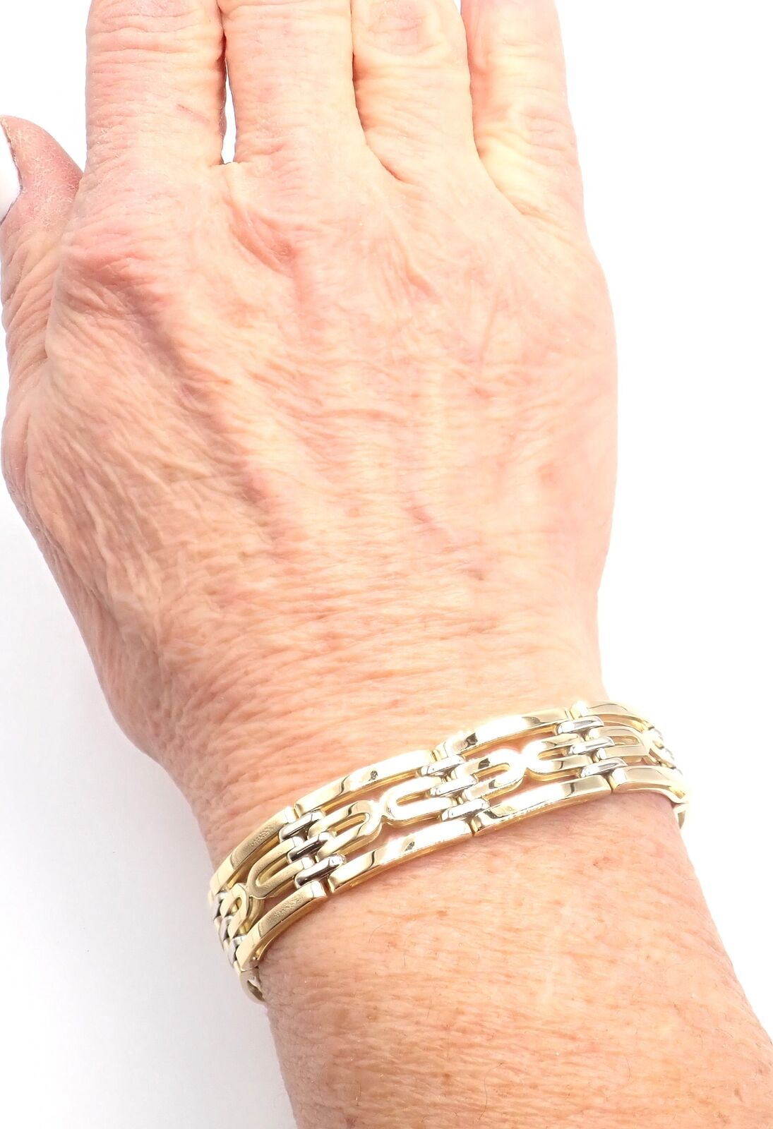 Authentic! Vintage Bvlgari Bulgari 18k Yellow Gold Link Bracelet | Fortrove