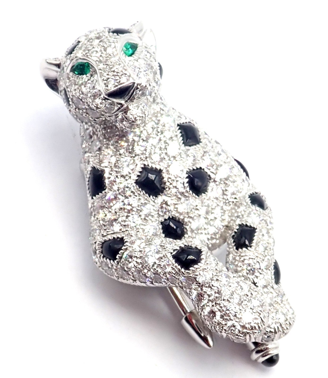 Panthere de Cartier Panther 18k Gold Multi-Wear Paved Diamond Necklace Paper Box | Fortrove