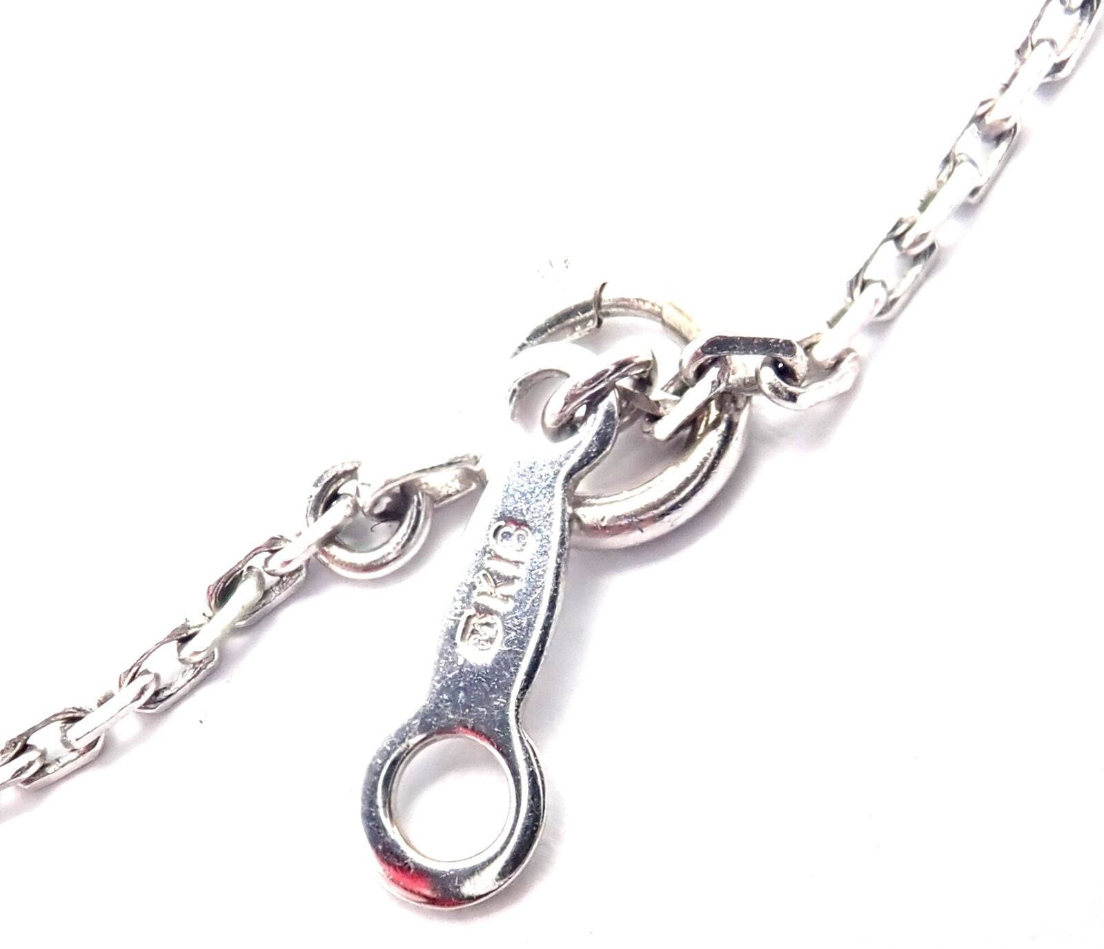 Authentic! Mikimoto 18k White Gold Tahitian Pearl Diamond Pendant Necklace | Fortrove