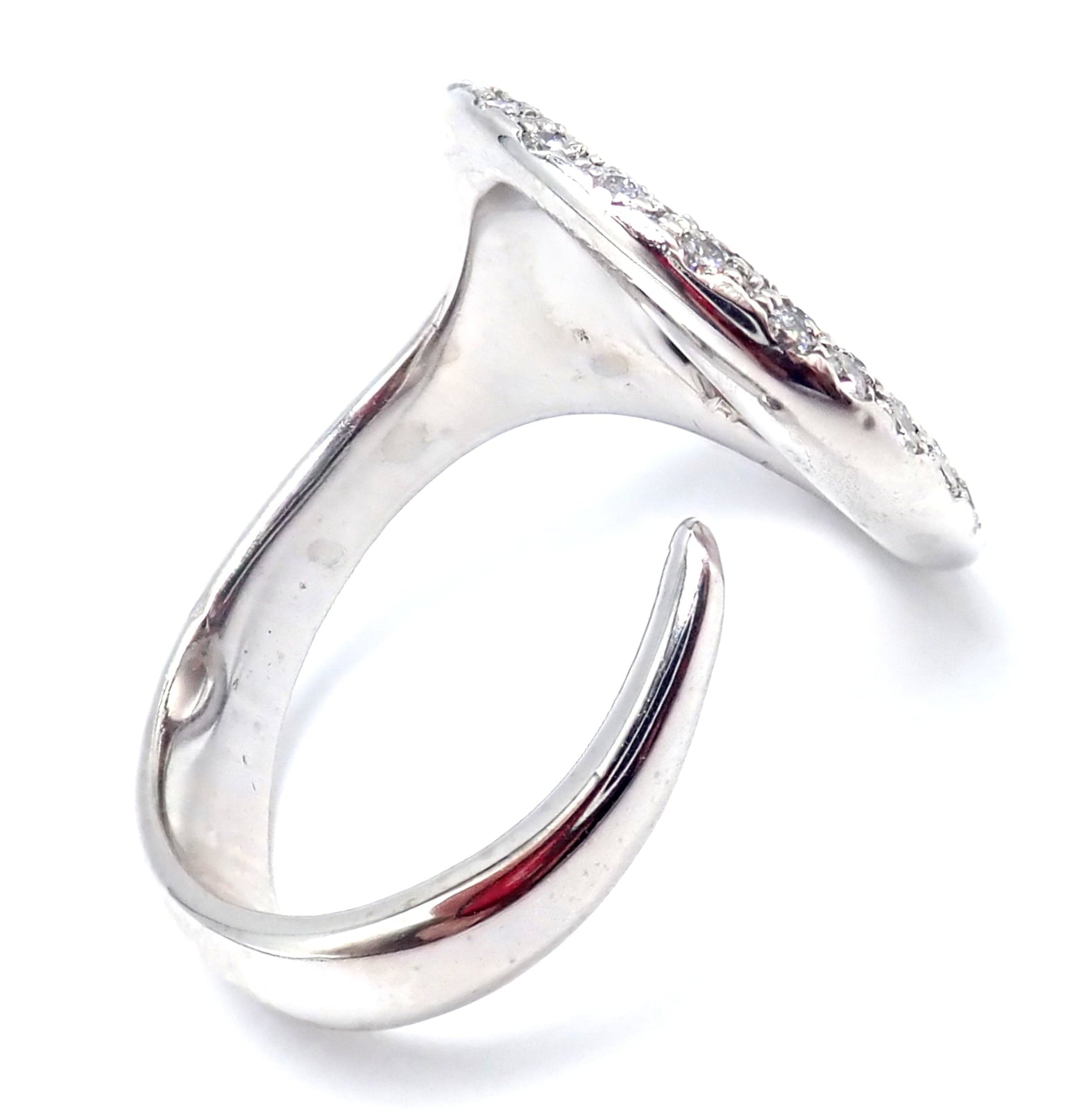 Elsa Peretti for Tiffany & Co. Jewelry & Watches:Fine Jewelry:Rings Authentic! Tiffany & Co Elsa Peretti Sevillana Platinum Diamond O Ring