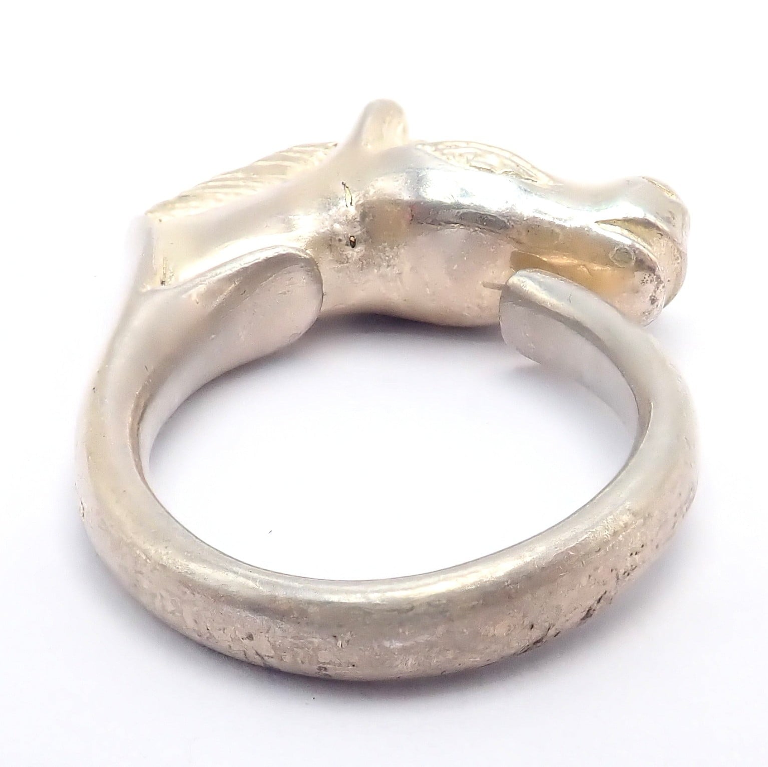 Hermes Jewelry & Watches:Fine Jewelry:Rings Authentic! Hermes Silver Horse Cheval Band Ring
