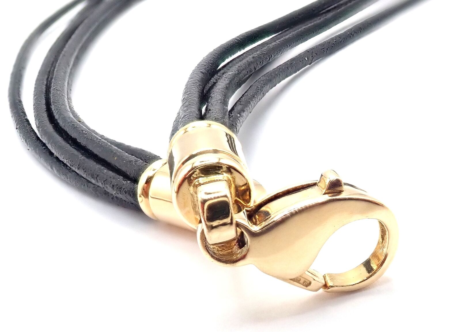 Authentic! Bulgari Tondo Fire 18k Yellow Gold & Stainless Steel Pendant Necklace | Fortrove