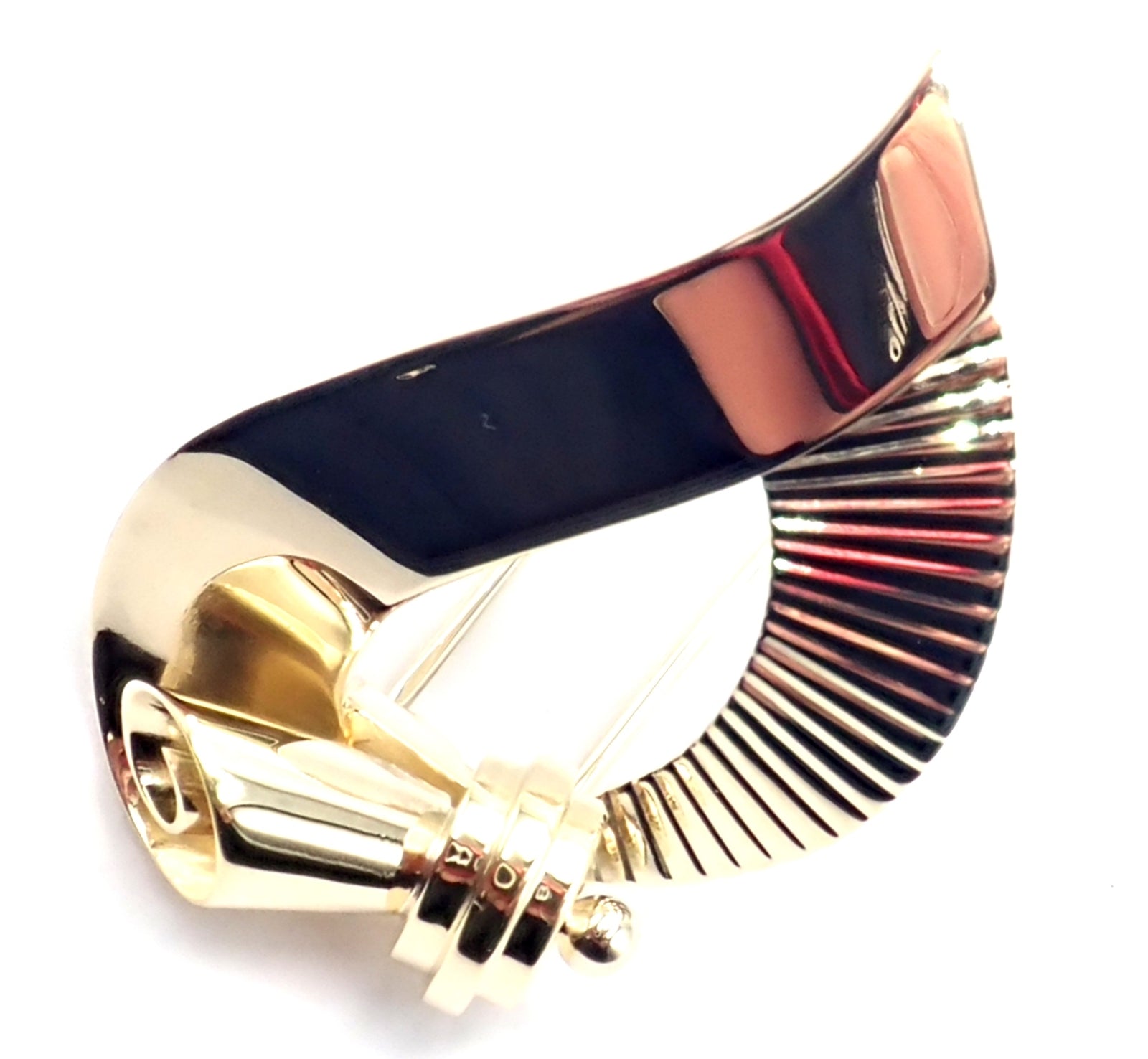 Vintage! Authentic Cartier 14k Yellow Gold Art Deco Brooch Pin | Fortrove